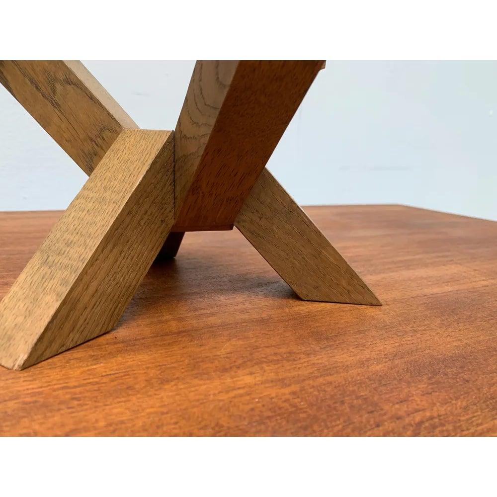 Brutalistischer Holz-Kerzenhalter aus der Jahrhundertmitte, 1960er Jahre (20. Jahrhundert) im Angebot