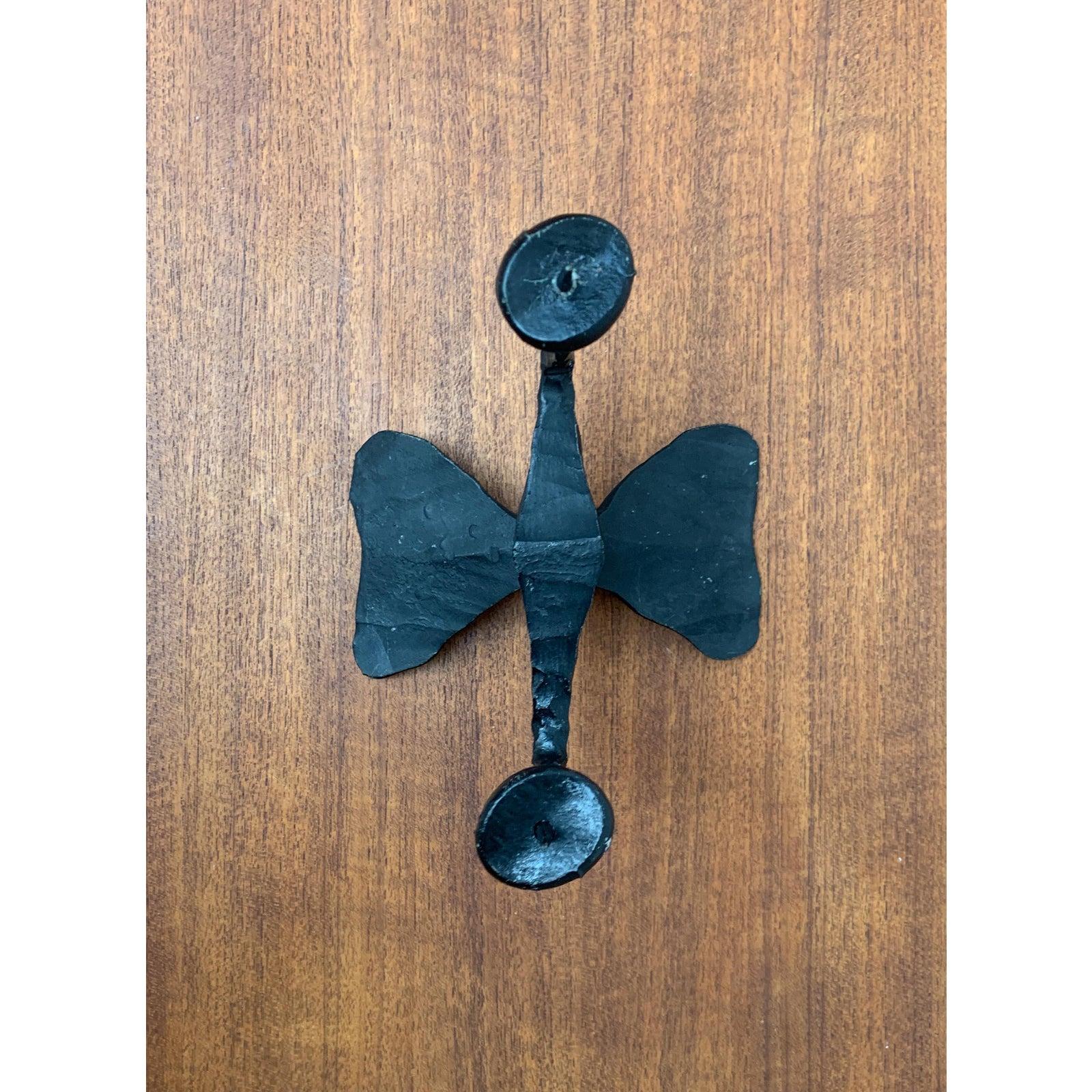 20th Century Mid-Century Brutalist Wrought Iron Candle Holder by David Palombo, 1960s For Sale