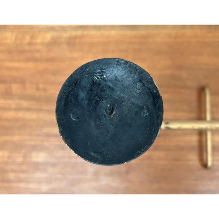 Mid-Century Brutalist Wrought Iron Candleholder, 1960s For Sale 6