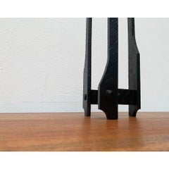 Mid-Century Brutalist Wrought Iron Candleholder 1960s