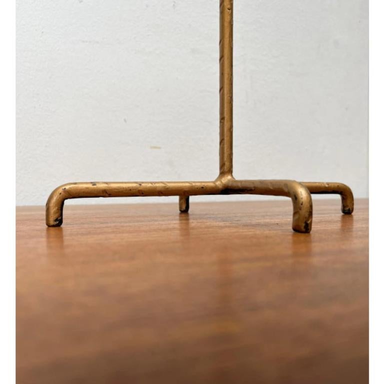 Mid-Century Modern Mid-Century Brutalist Wrought Iron Candleholder, 1960s For Sale