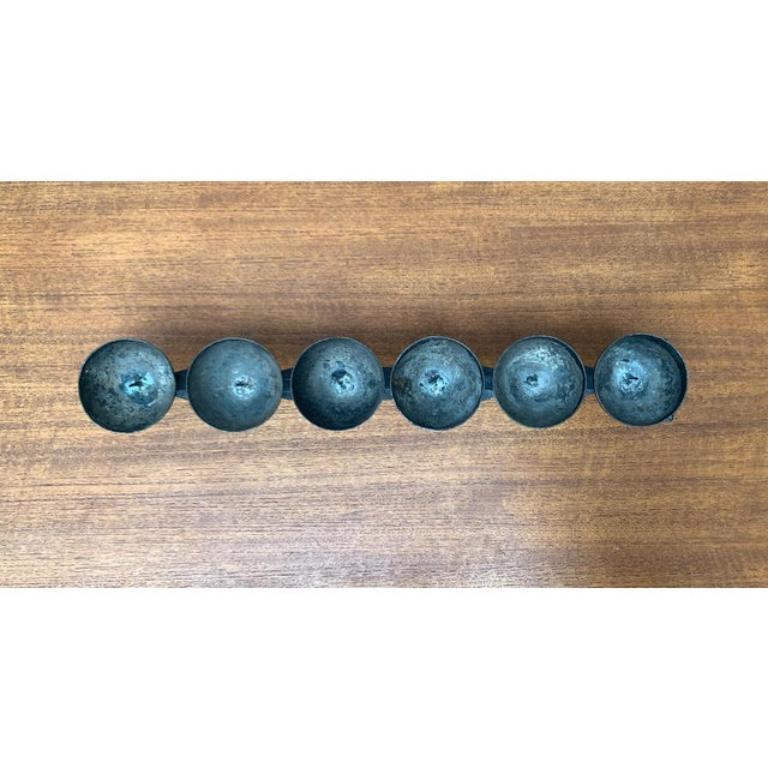 Mid-Century Modern Mid-Century Brutalist Wrought Iron Candleholder, 1960s For Sale