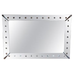 Mid Century Bubble Dot Venetian Mirror