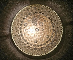 Mid Century Bubble Glass Flush Mount by Motoko Ishii for STAFF, Germany 1960s