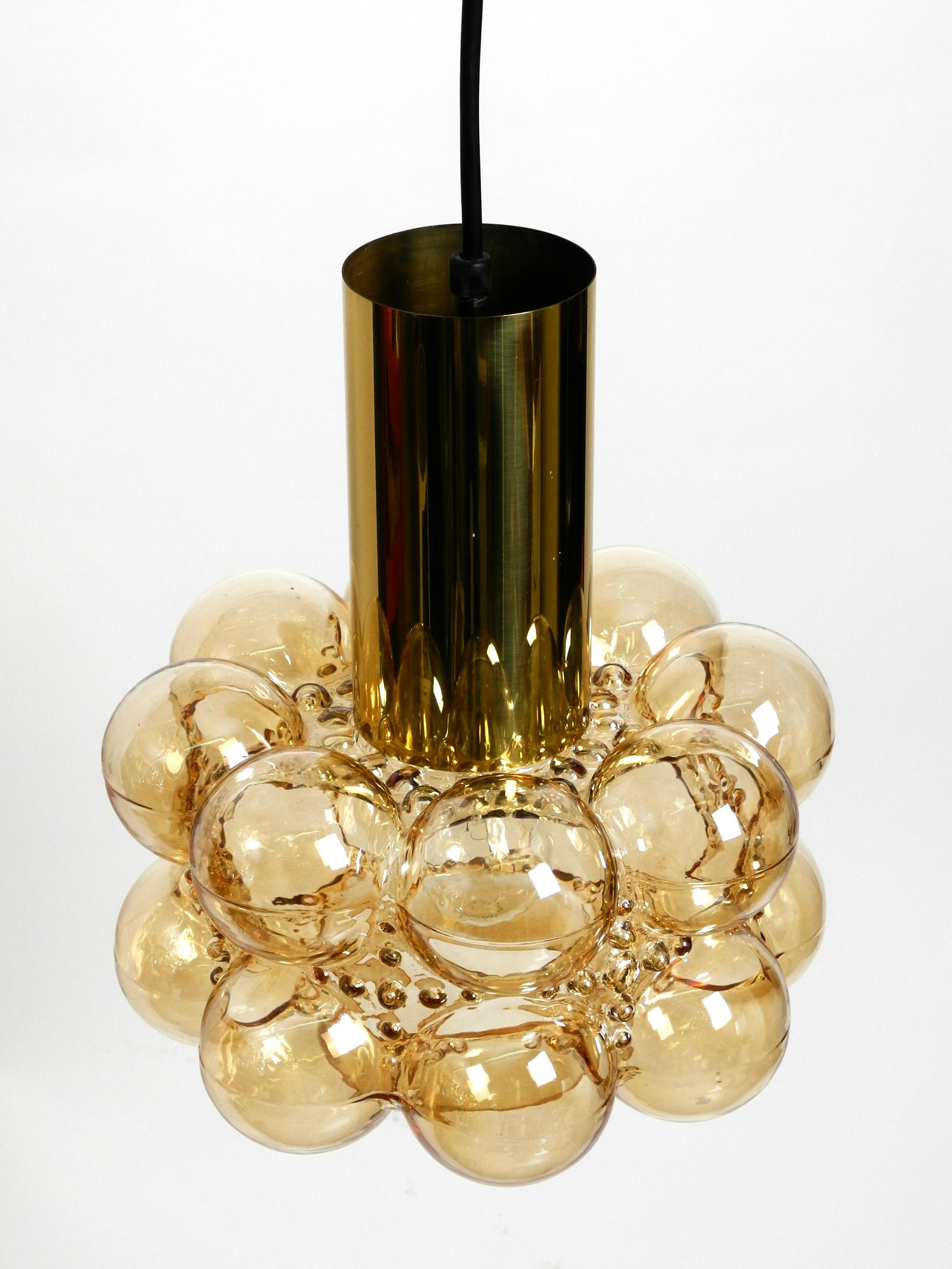 Midcentury Bubble Glass Pendant Ceiling Lamp by Helena Tynell for Limburg For Sale 4