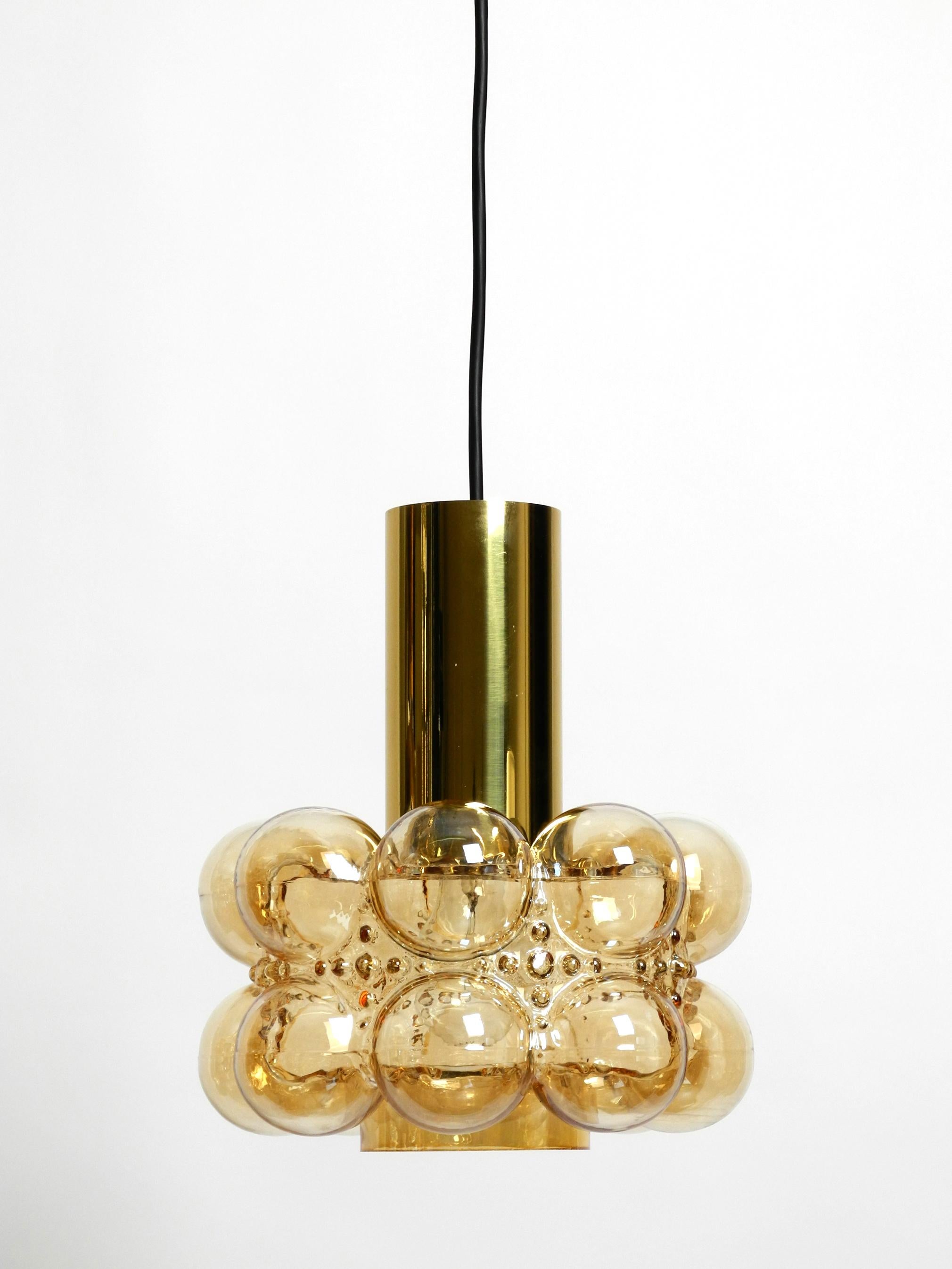 Midcentury Bubble Glass Pendant Ceiling Lamp by Helena Tynell for Limburg For Sale 5