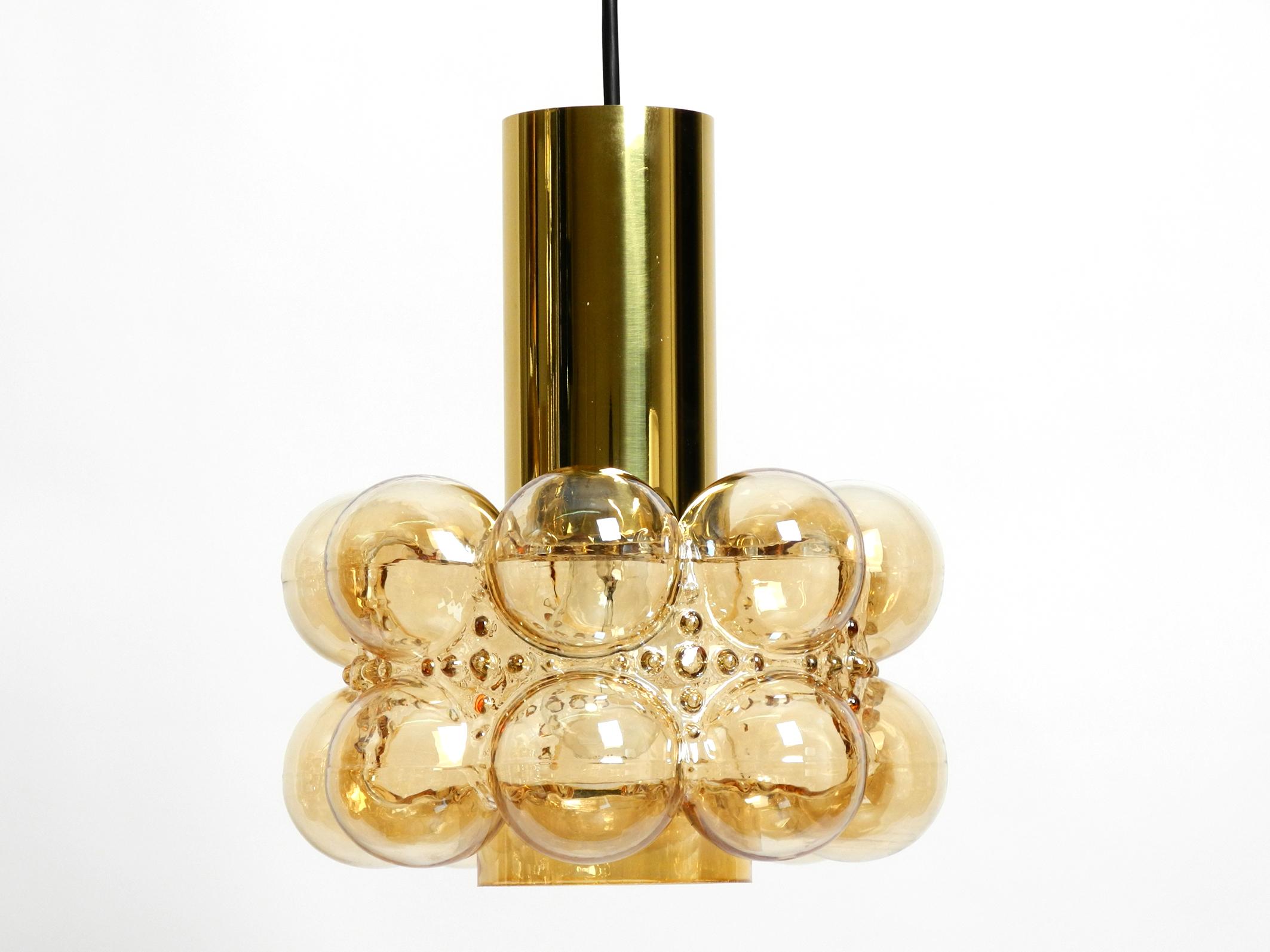 Midcentury Bubble Glass Pendant Ceiling Lamp by Helena Tynell for Limburg For Sale 6