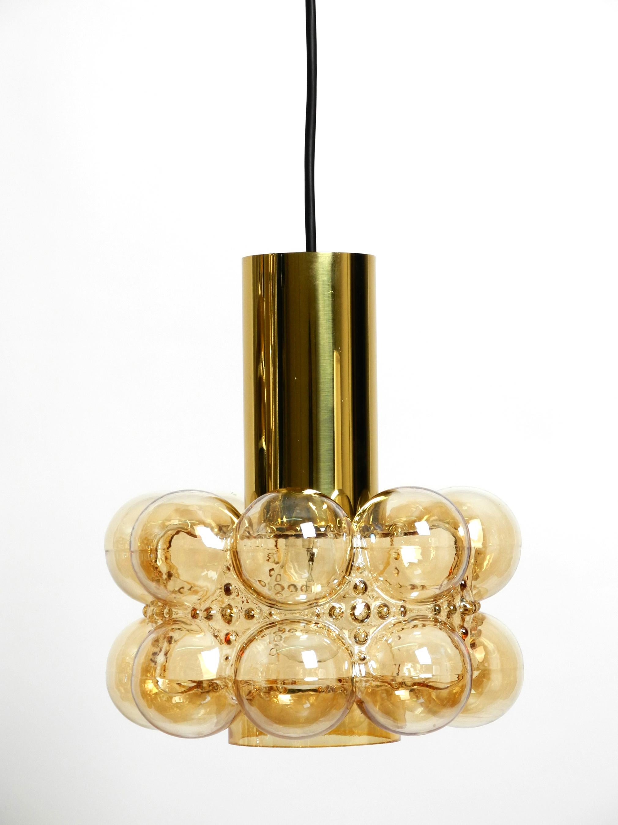 Midcentury Bubble Glass Pendant Ceiling Lamp by Helena Tynell for Limburg For Sale 7