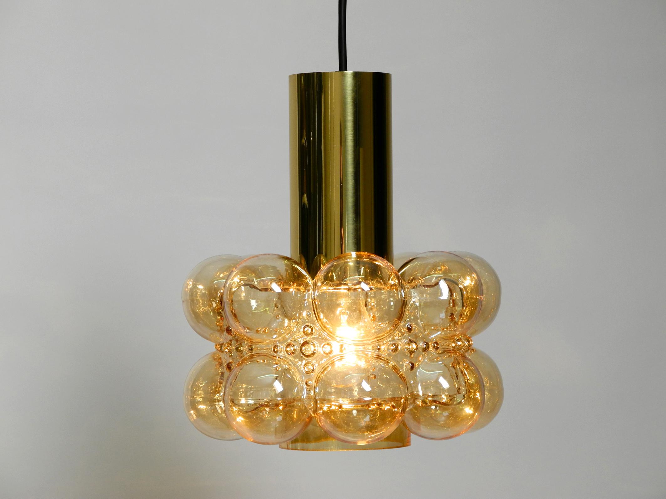 Midcentury Bubble Glass Pendant Ceiling Lamp by Helena Tynell for Limburg For Sale 9