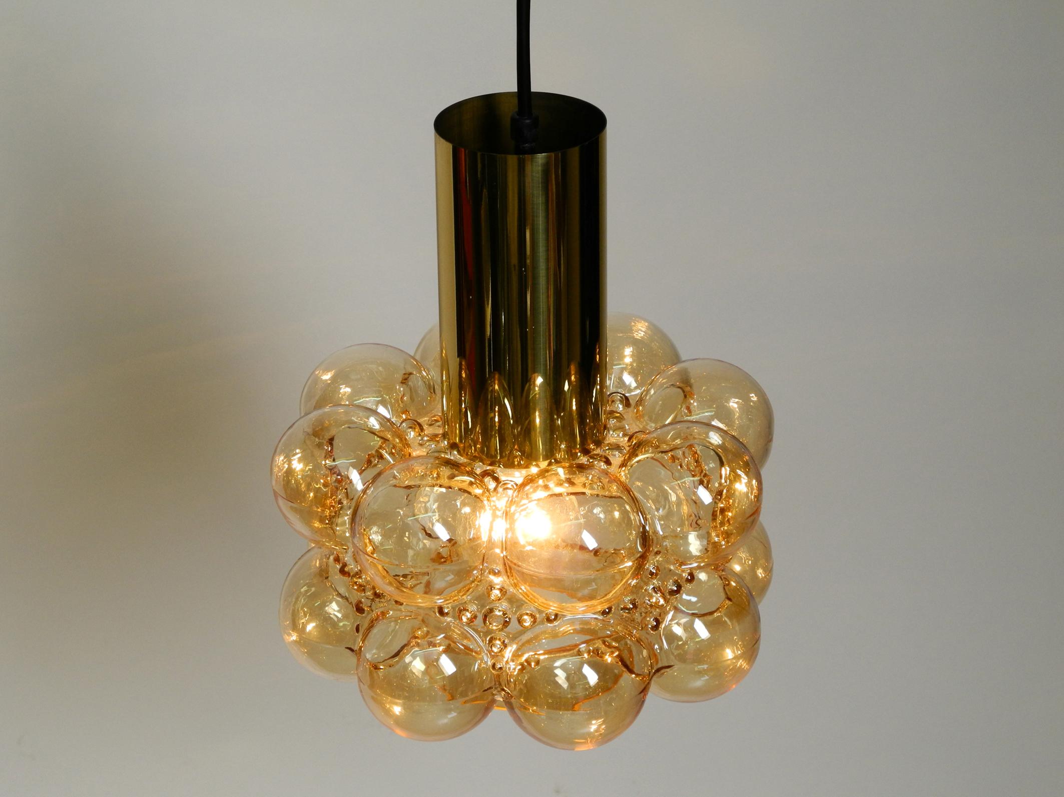 Midcentury Bubble Glass Pendant Ceiling Lamp by Helena Tynell for Limburg For Sale 10