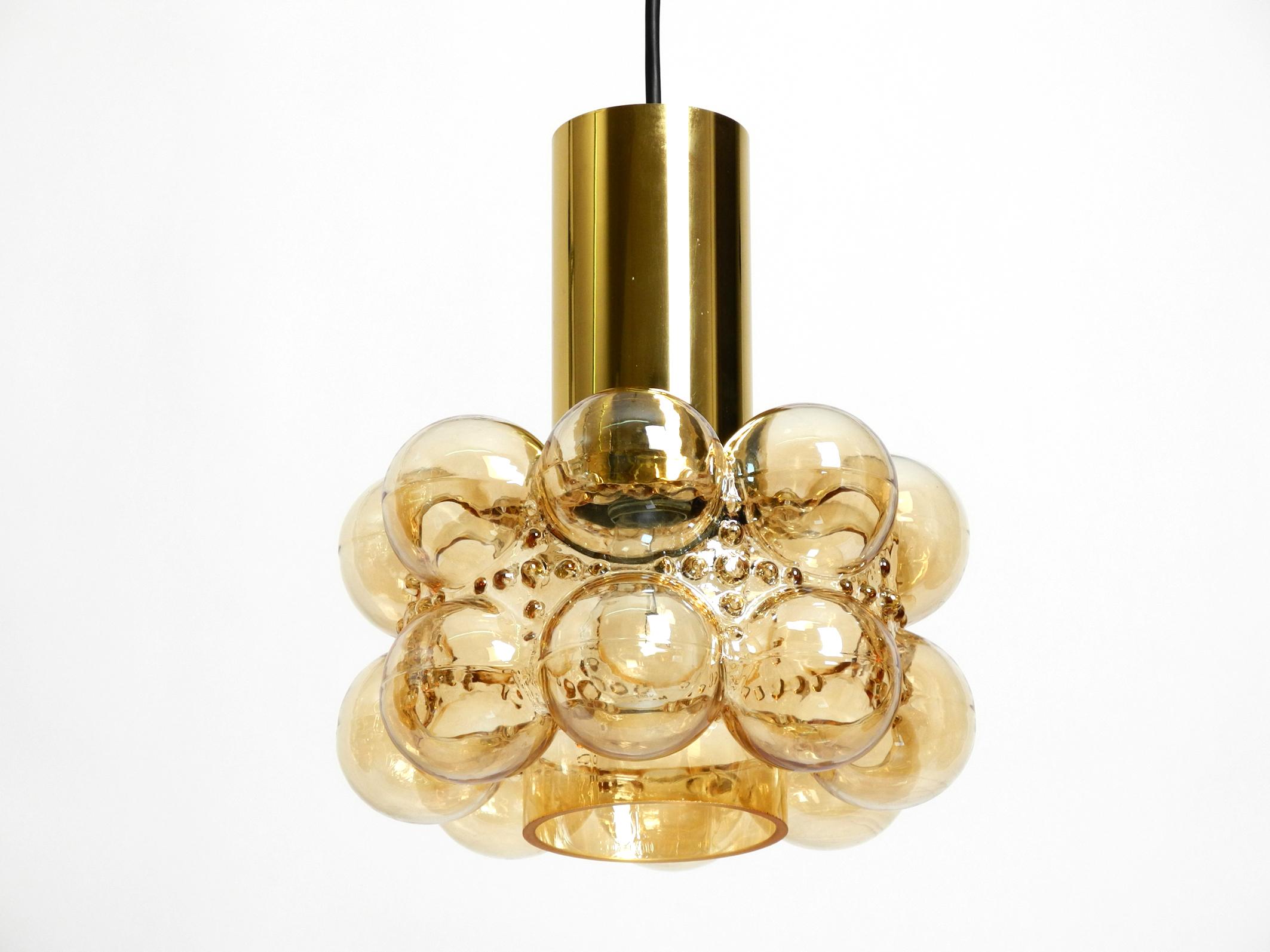 Mid-Century Modern Midcentury Bubble Glass Pendant Ceiling Lamp by Helena Tynell for Limburg For Sale