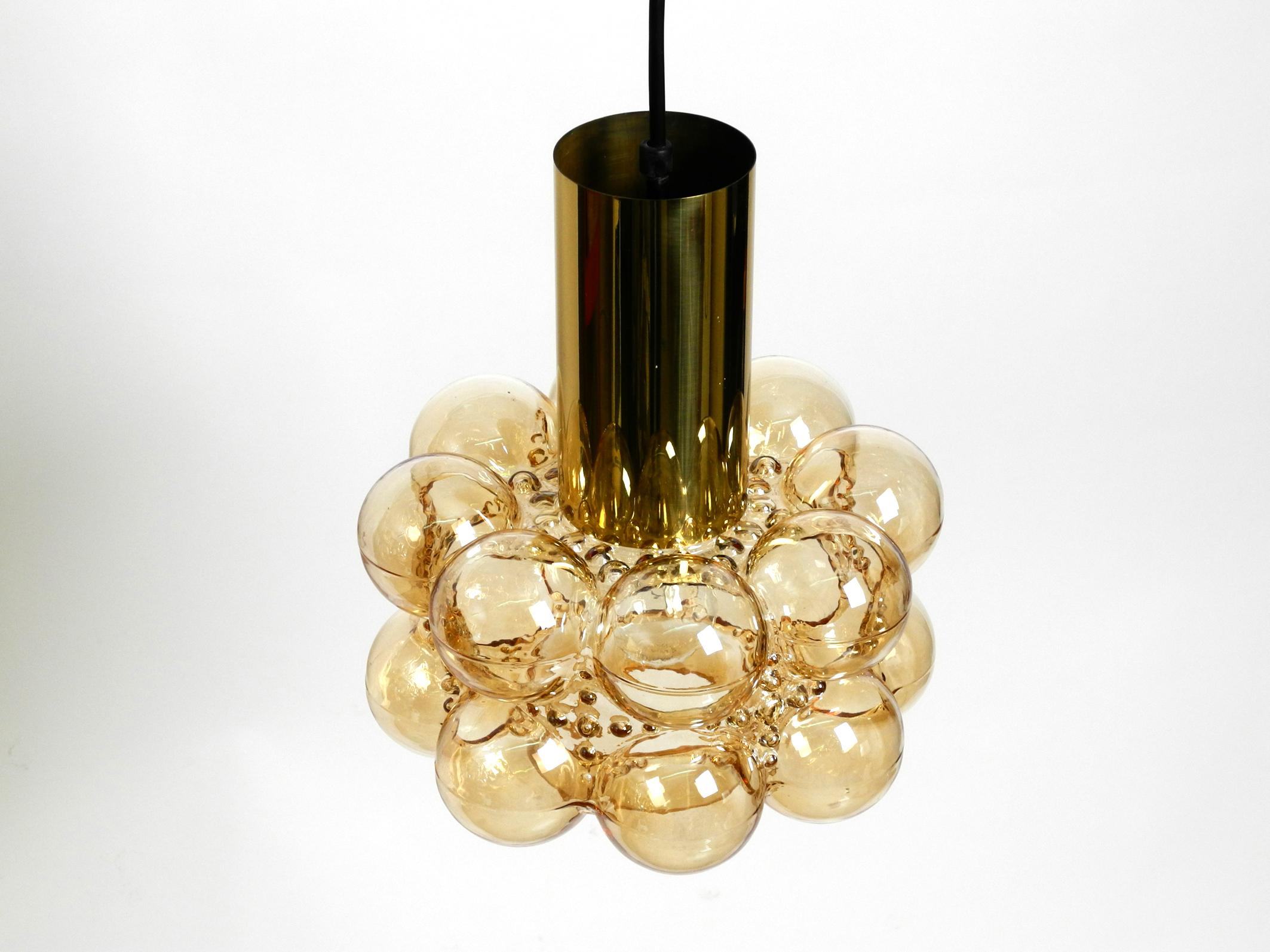 German Midcentury Bubble Glass Pendant Ceiling Lamp by Helena Tynell for Limburg For Sale