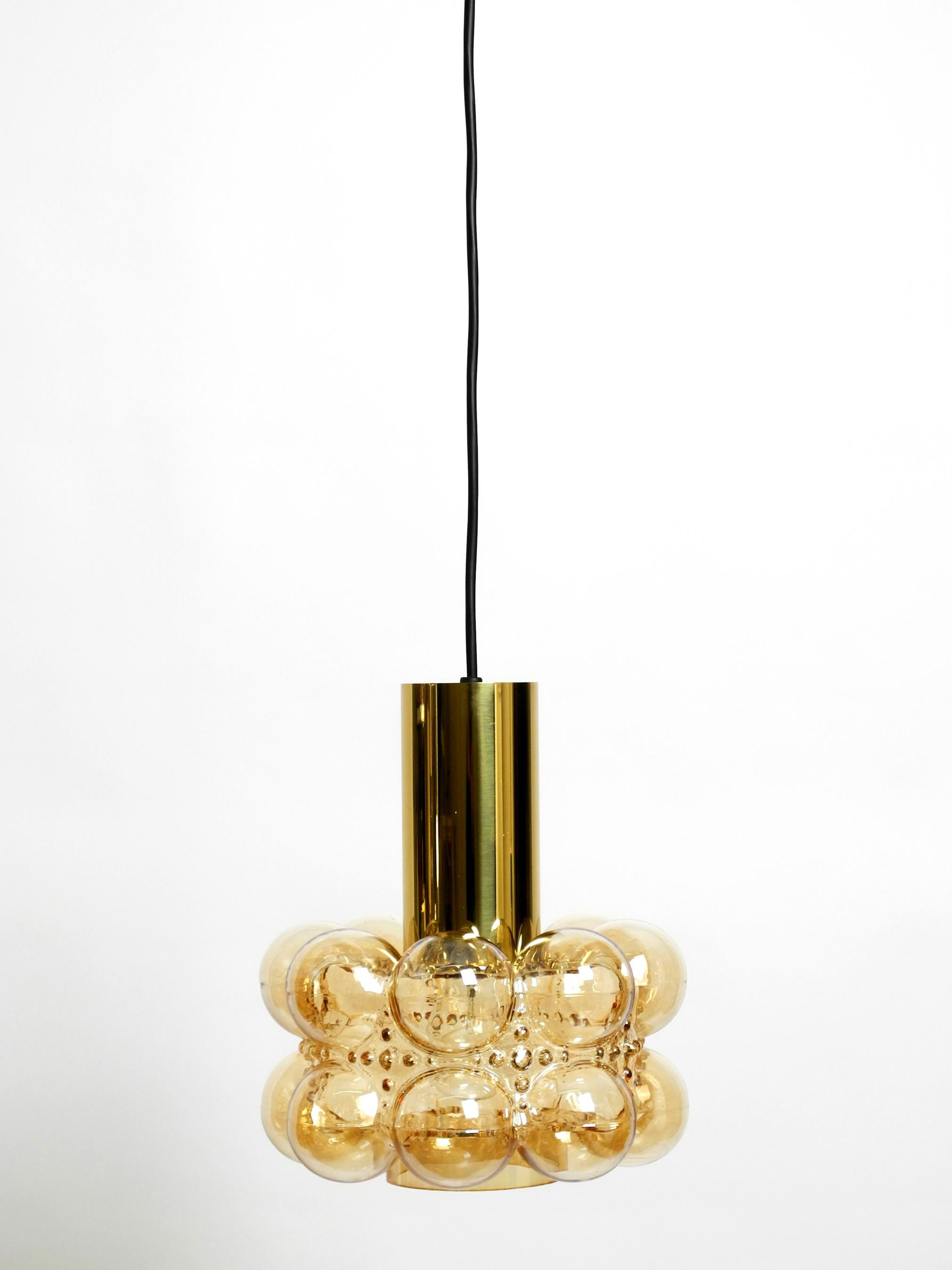 Mid-20th Century Midcentury Bubble Glass Pendant Ceiling Lamp by Helena Tynell for Limburg For Sale