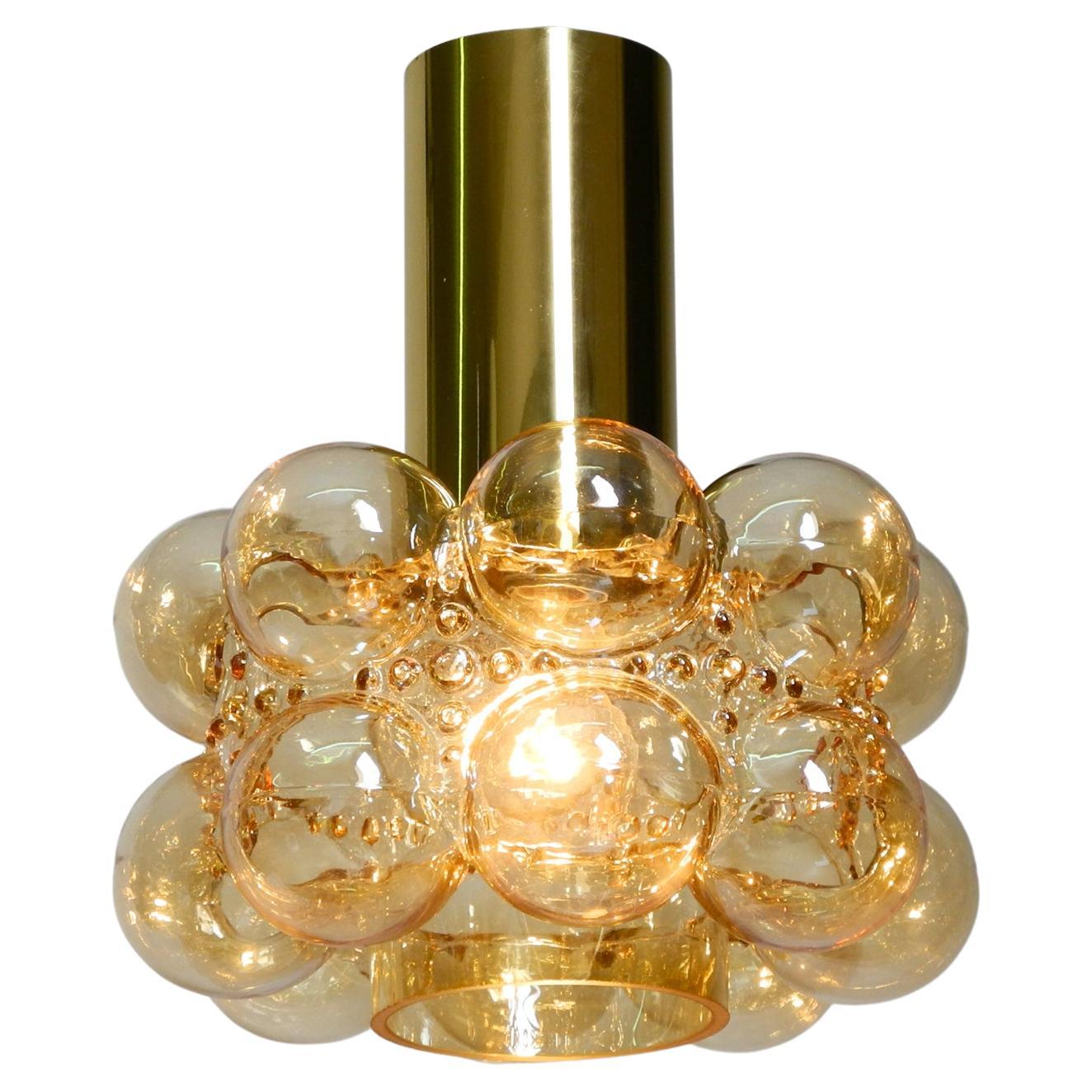 Midcentury Bubble Glass Pendant Ceiling Lamp by Helena Tynell for Limburg For Sale