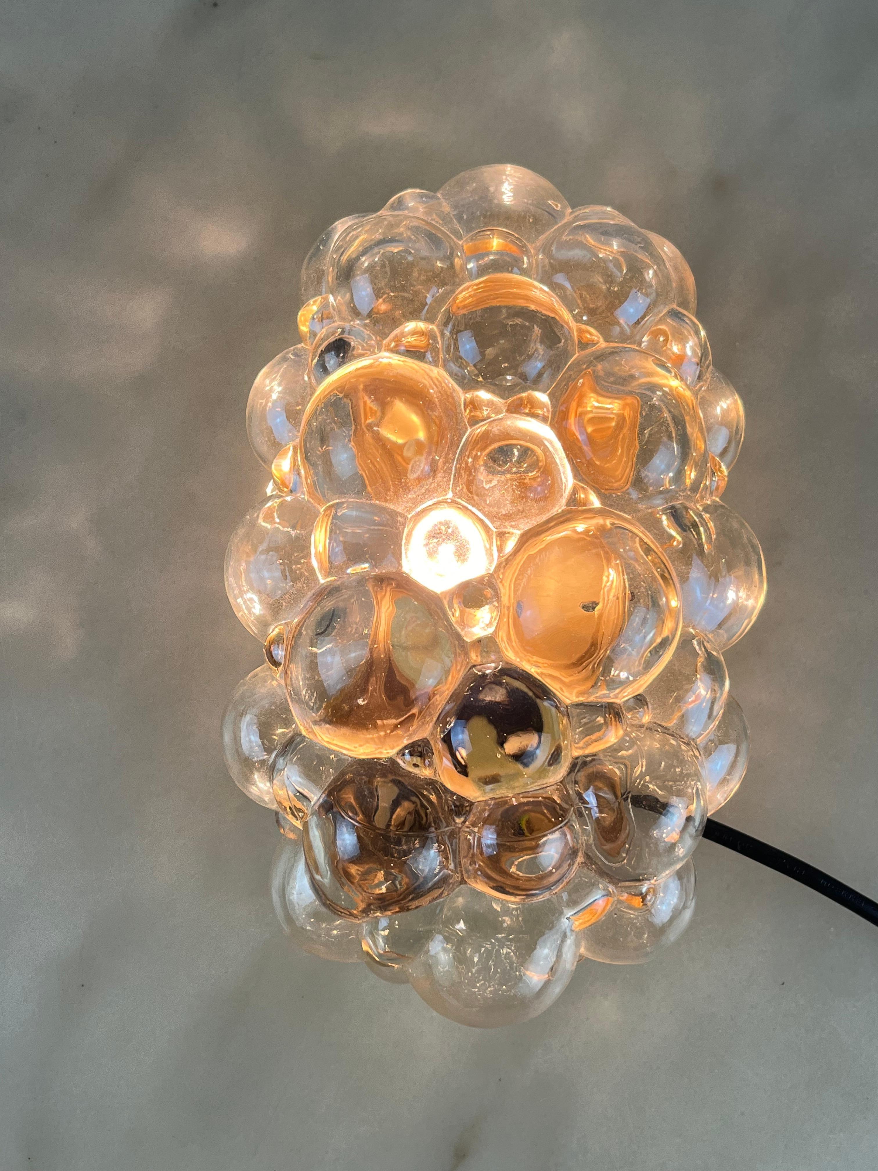 Mid-20th Century Mid-Century Bubble Glass Wall Lamp By Helena Tynell for Limburg 1960s For Sale