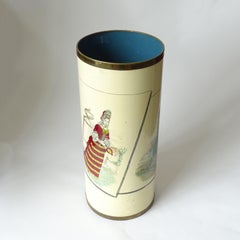 Mid Century Bucciarelli Faux Fashion Sheets Umbrella Stand