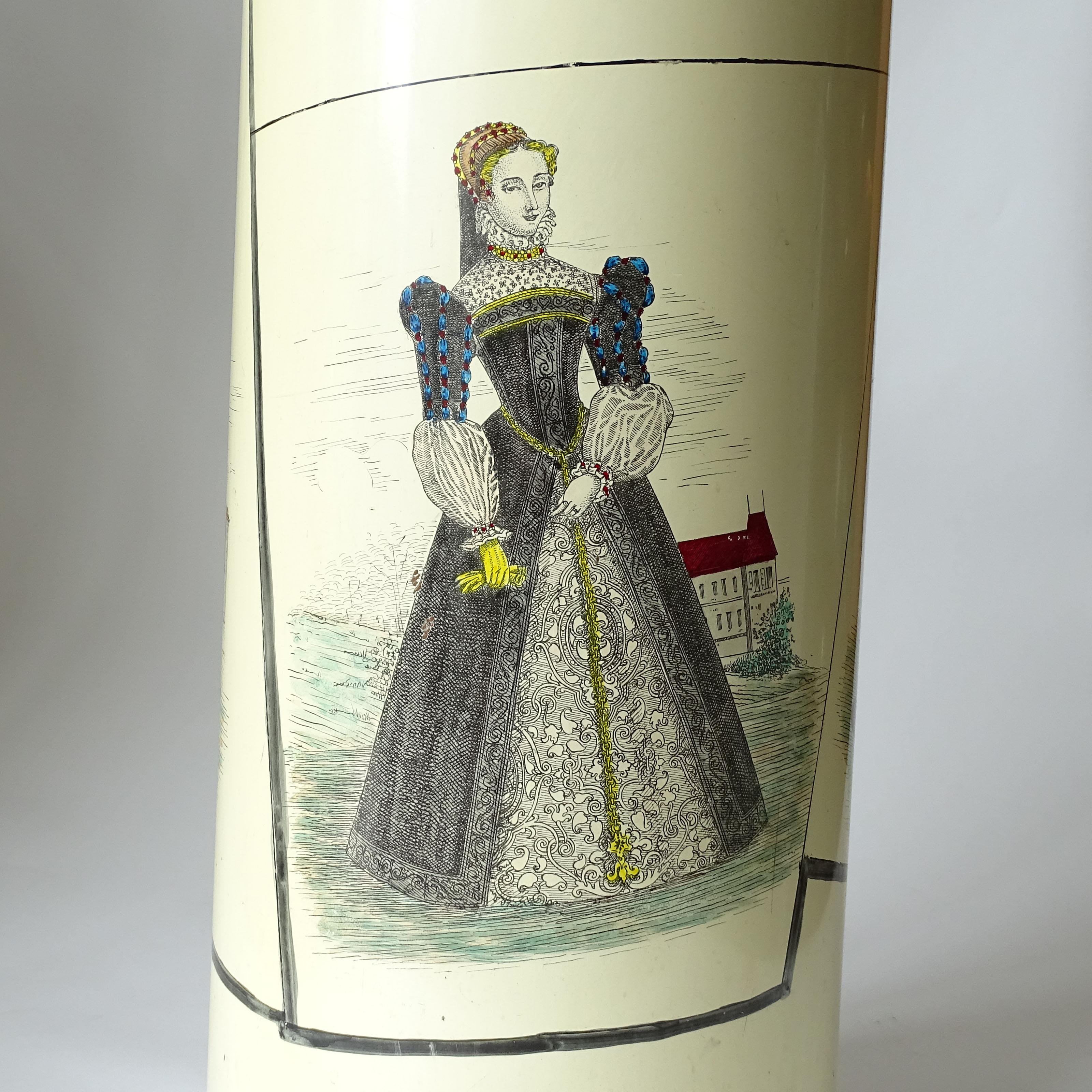 Mid-20th Century Mid Century Bucciarelli Faux Fashion Sheets Umbrella Stand For Sale
