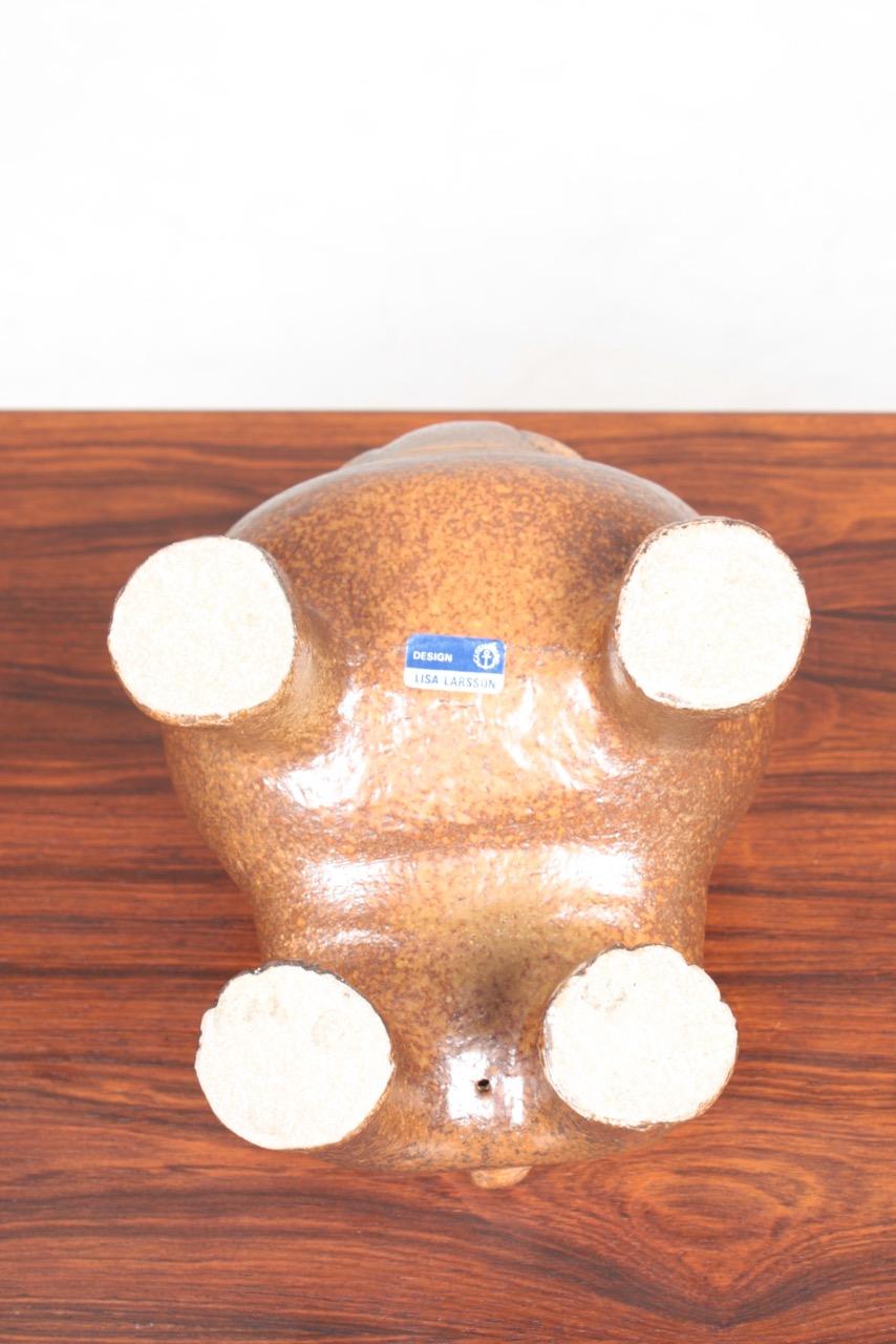 Mid-20th Century Midcentury Bulldog Figurine by Lisa Larson, 1960s