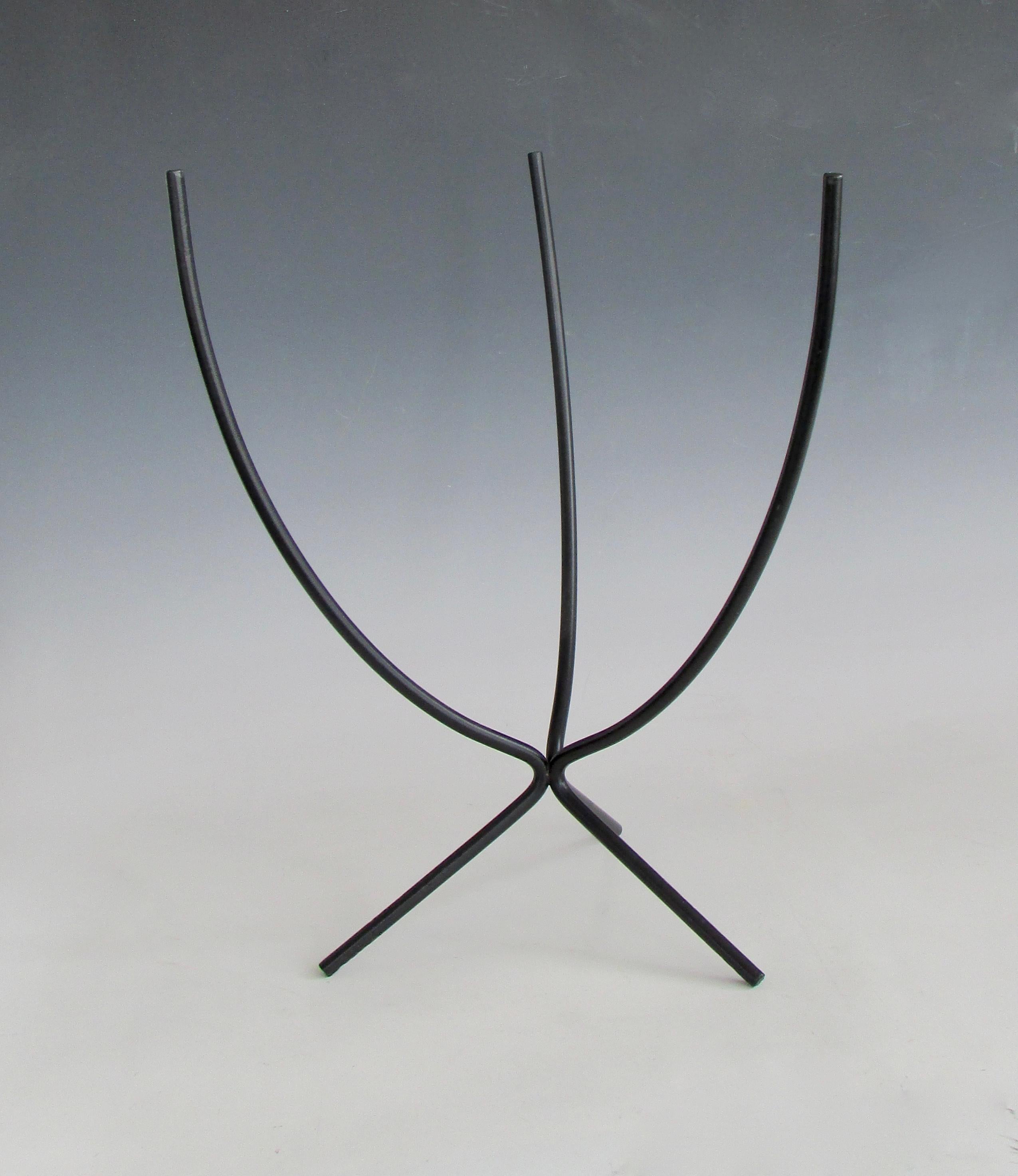 Mid-Century Modern Mid Century Bullet Planter Tripod Base Stand For Sale