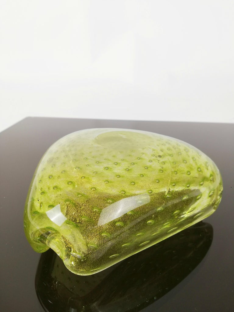 MidCentury Bullicante Murano Glass Ashtray by Barovier and Toso, Italy