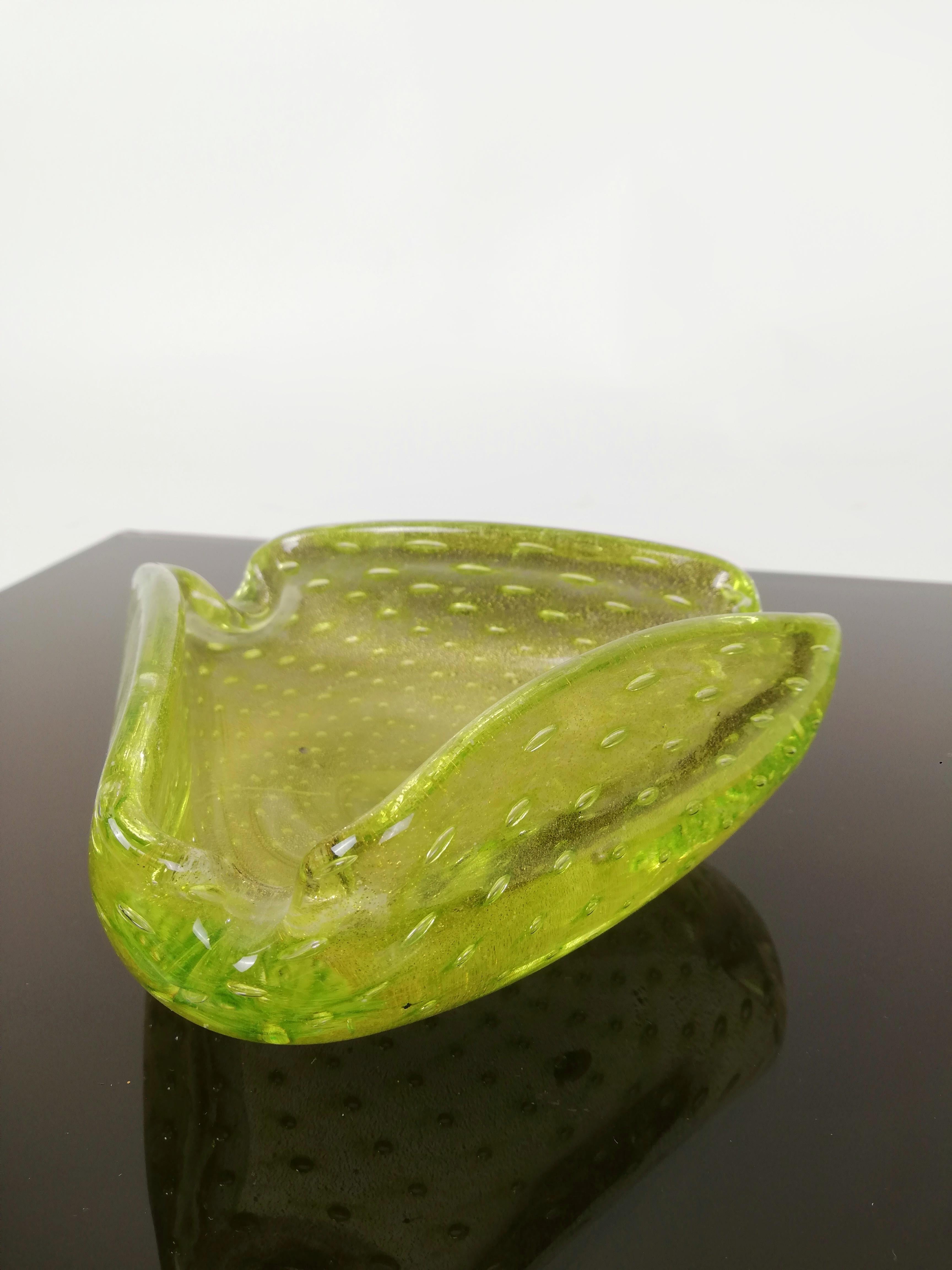 Mid-Century Bullicante Murano Glass Ashtray by Barovier & Toso, Italy, 1960s For Sale 3