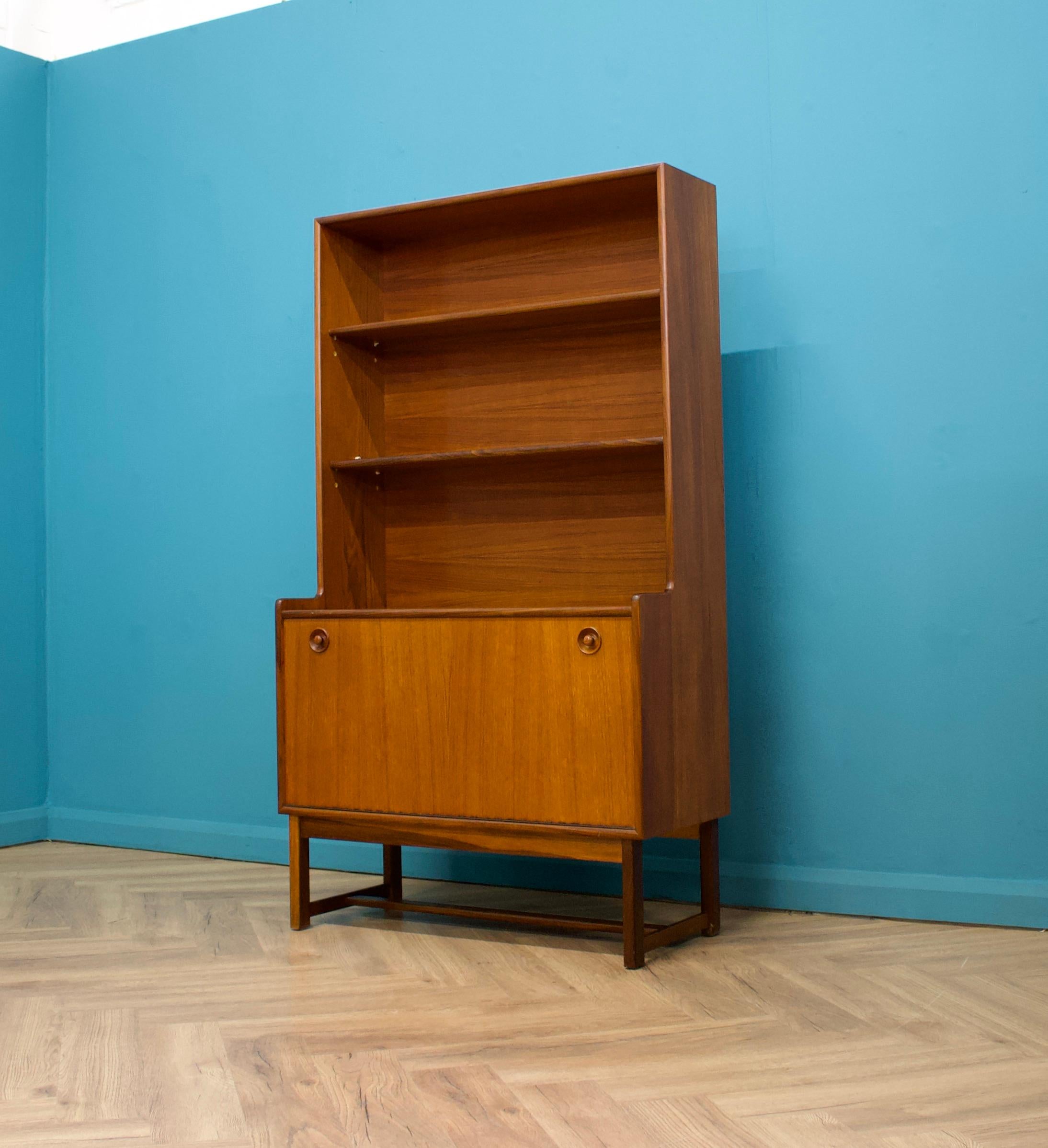 Mid-Century Bureau Bücherregal aus Teakholz von Turnidge, 1960er Jahre (Moderne der Mitte des Jahrhunderts) im Angebot