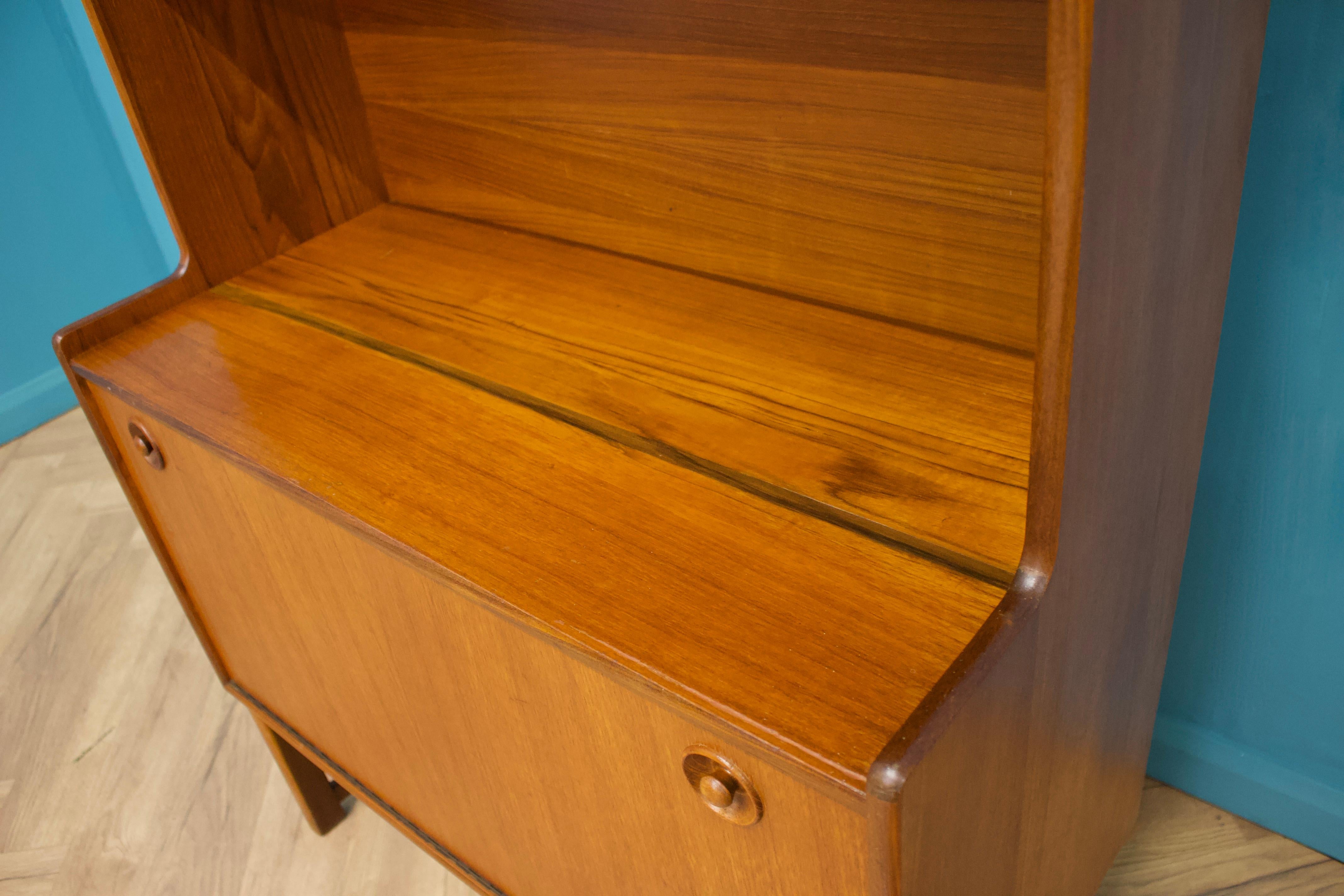 Mid-Century Bureau Bücherregal aus Teakholz von Turnidge, 1960er Jahre im Zustand „Gut“ im Angebot in South Shields, GB