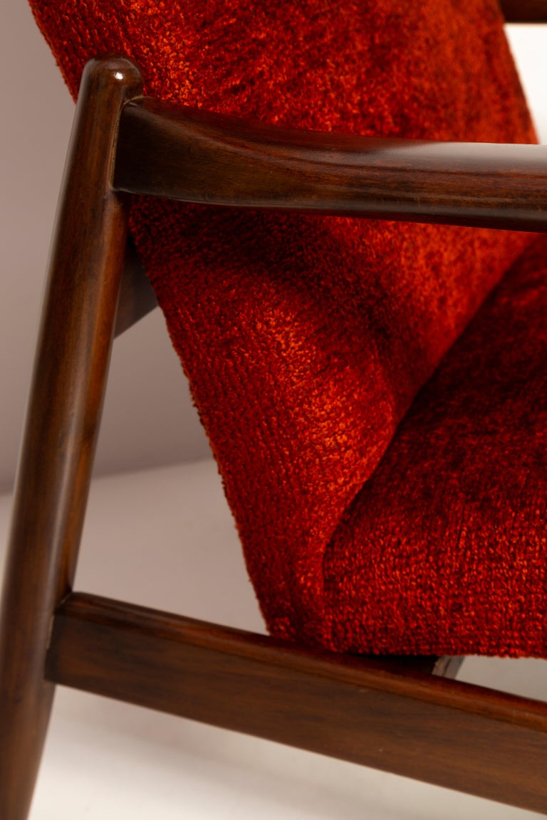 Mid Century Burgundy Red Wine Armchair GFM-64 High, Edmund Homa, Europe ...