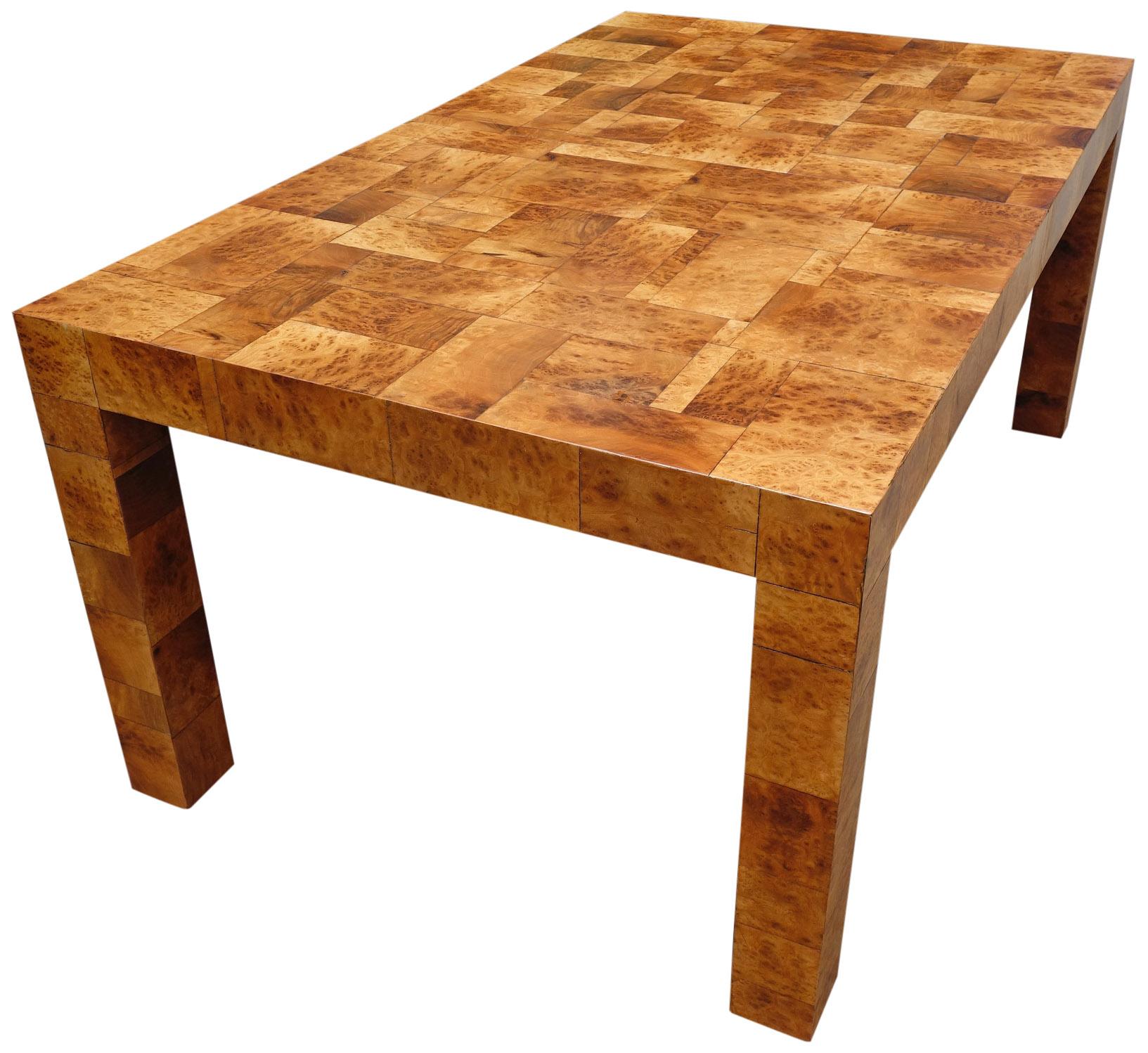 patchwork wood table