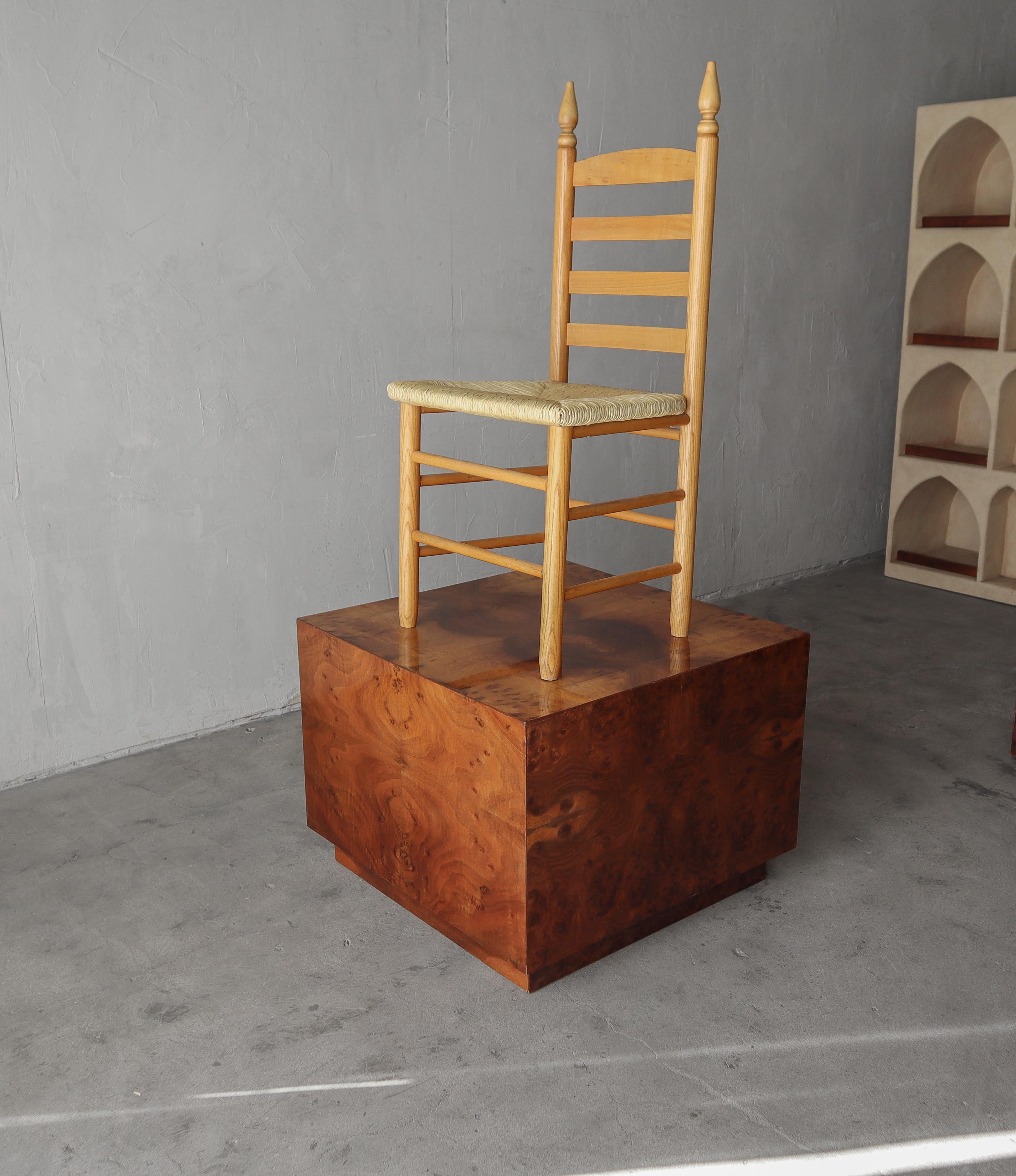 20th Century Mid Century Burl Cube Table by Milo Baughman For Sale