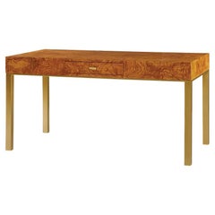 Midcentury Burl Desk