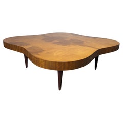 Mid Century Burl Paldao Coffee Table by Gilbert Rohde for Herman Miller, c1940s