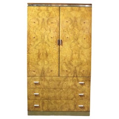 Armoire en loupe du milieu du siècle par Mt Airy