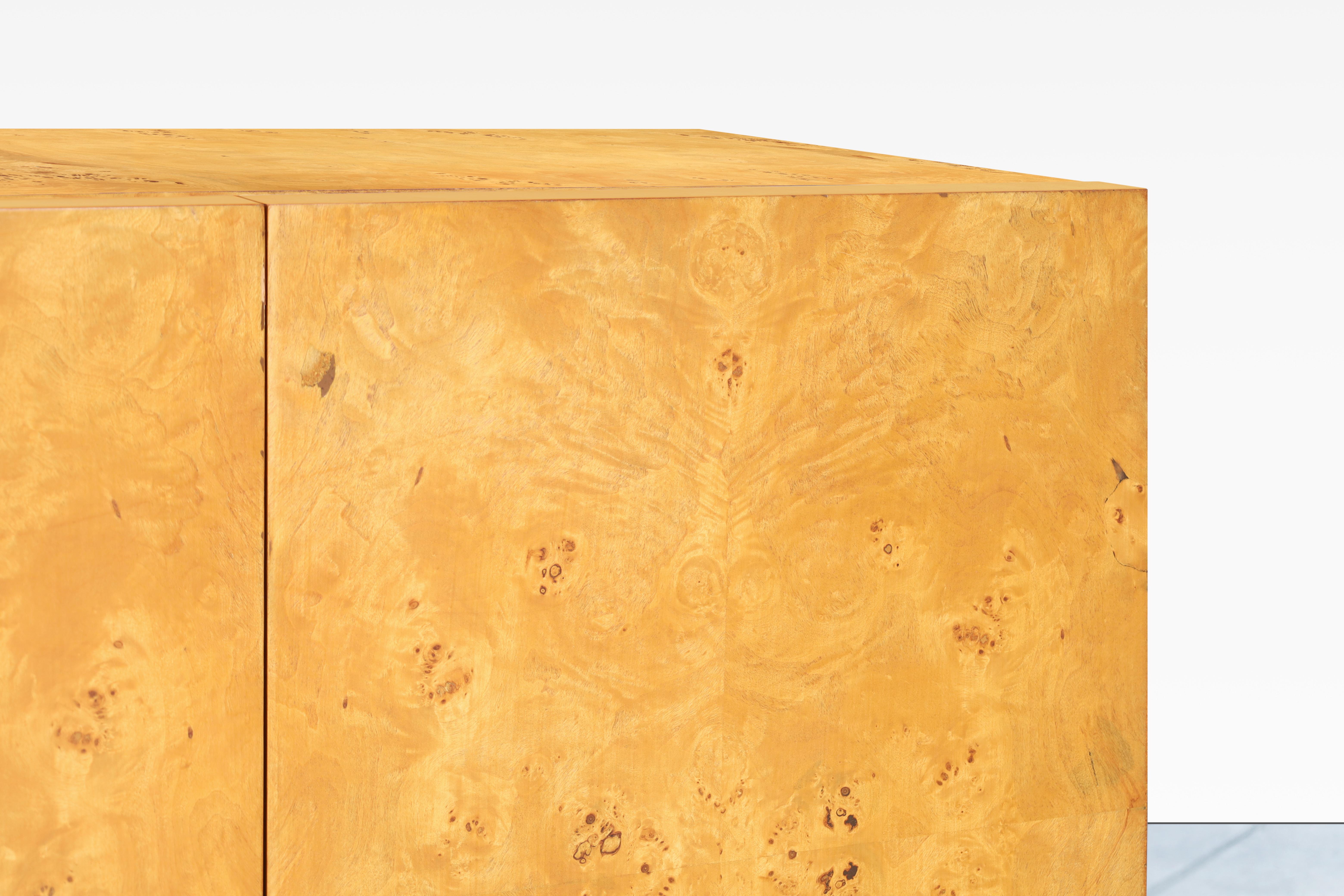 Mid-Century Burl Wood Credenza by Arthur Umanoff for Dillingham For Sale 1