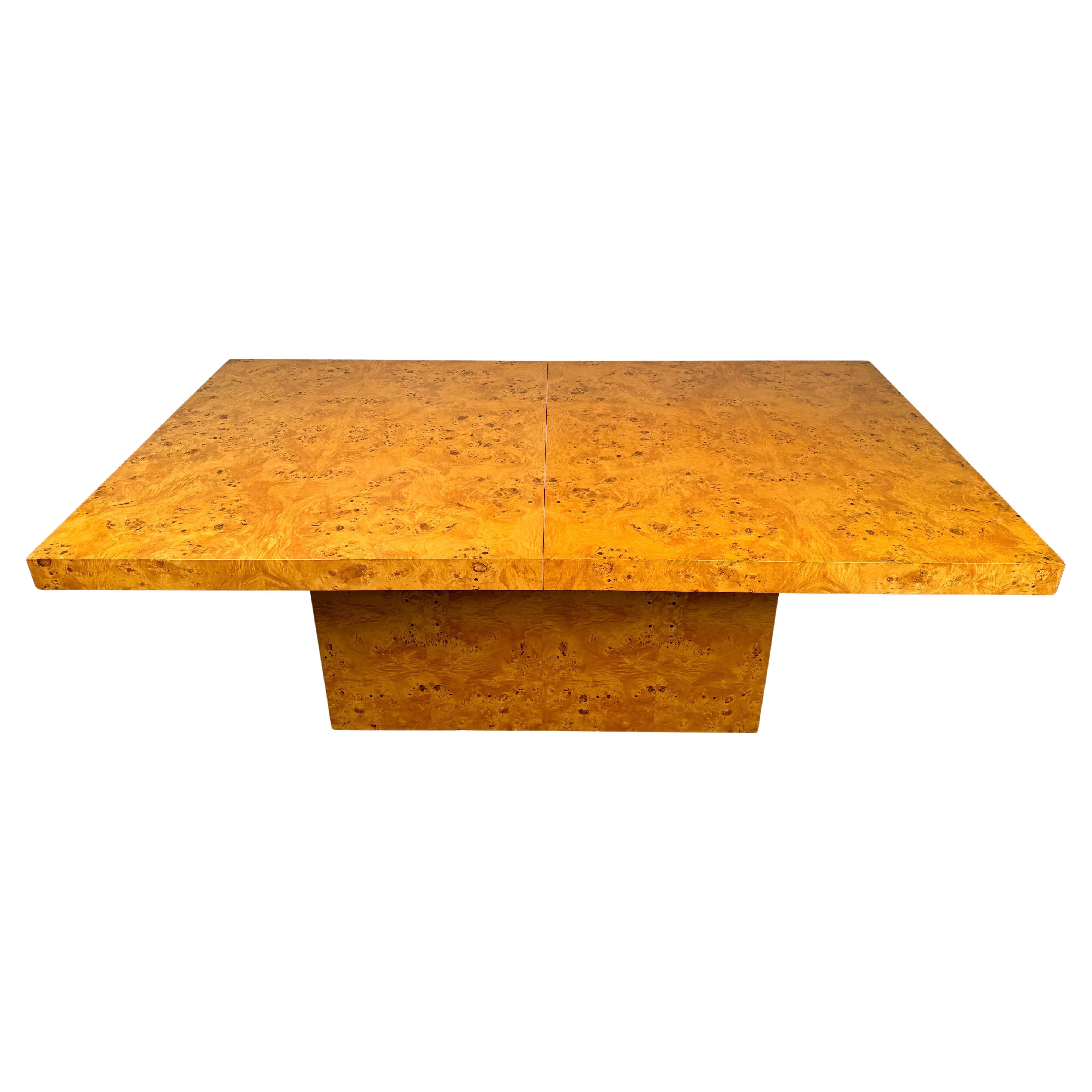 Mid-Century Burl Wood Dining Table by Arthur Umanoff for Dillingham