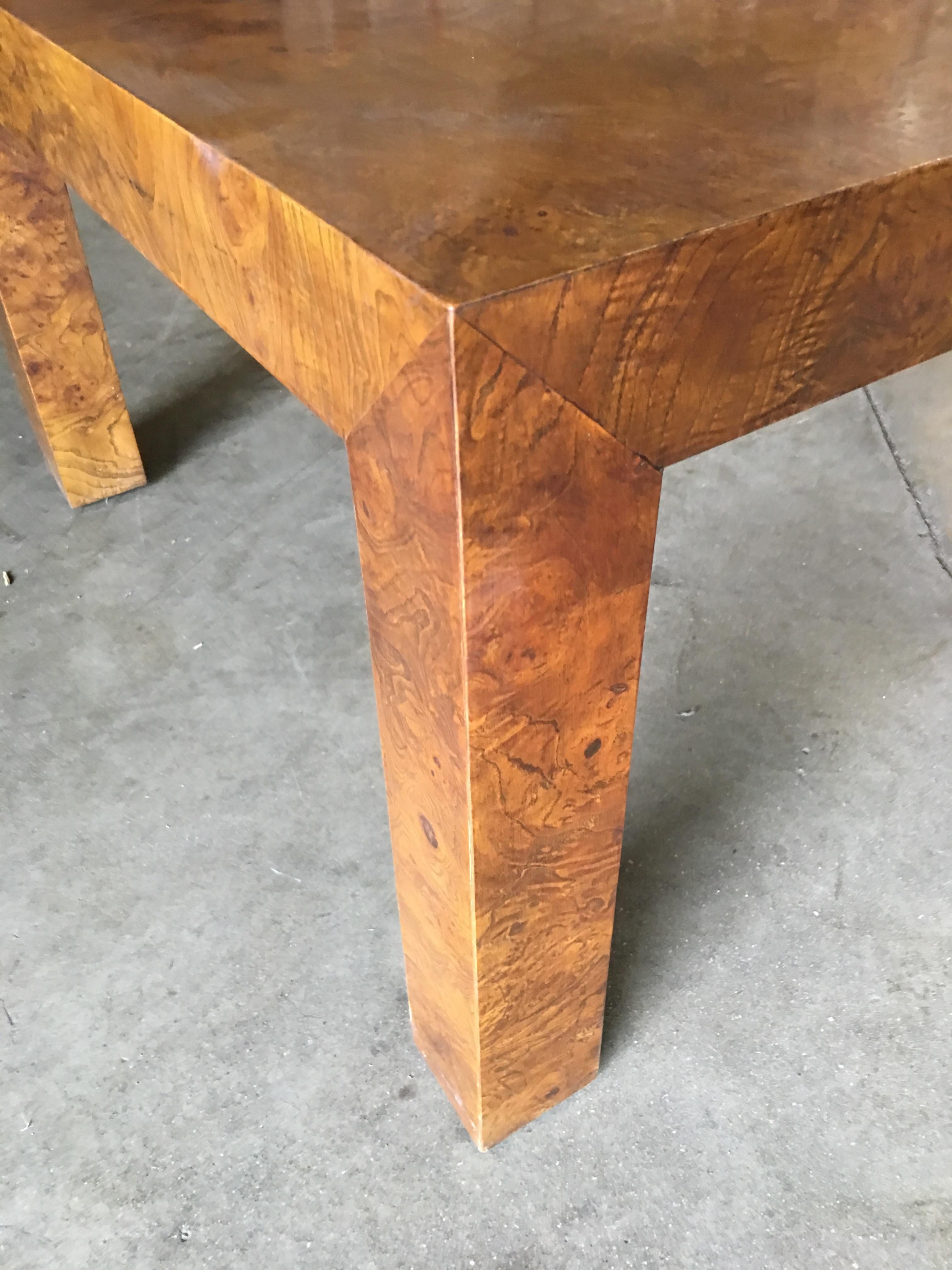 parsons style coffee table