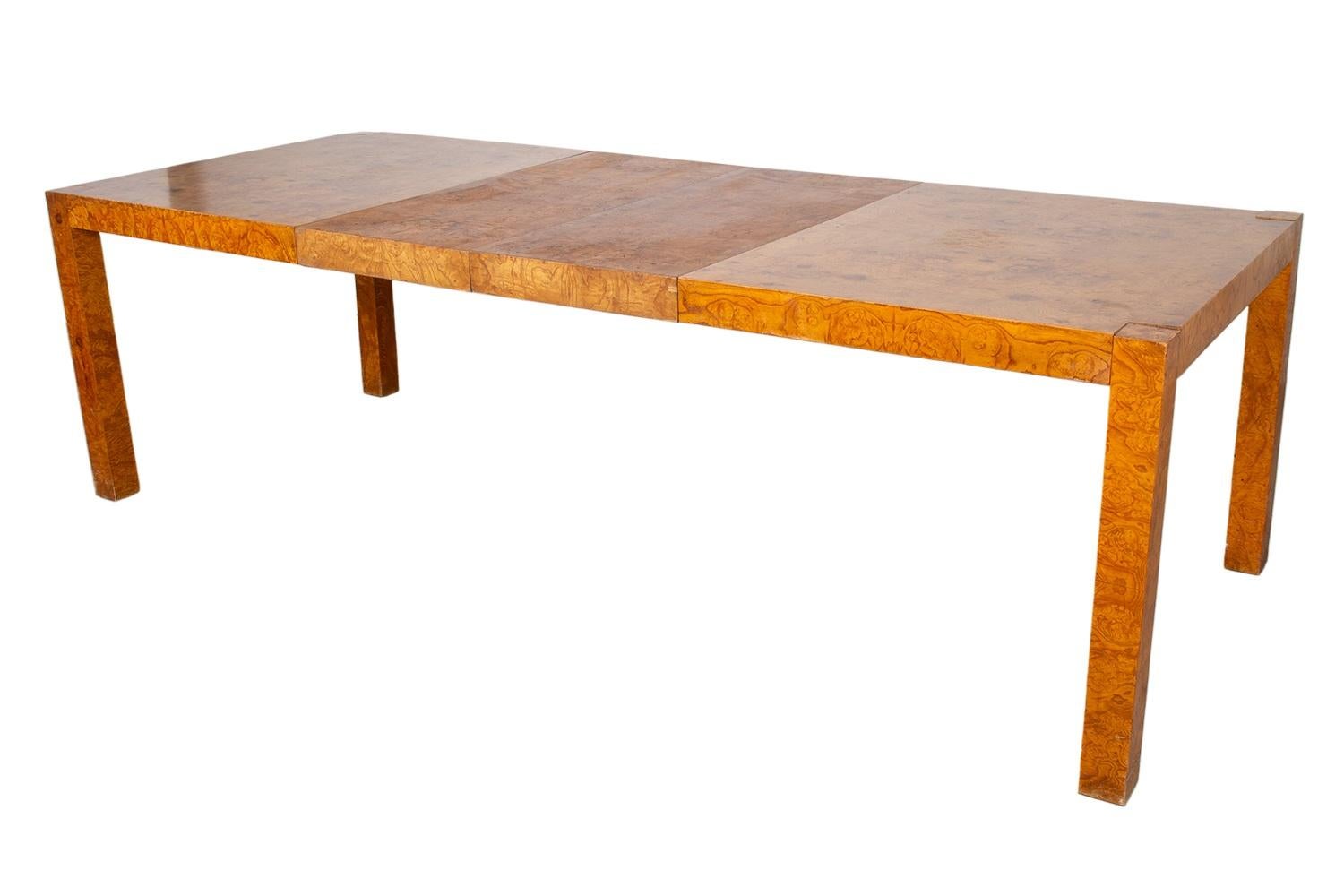 Table de salle à manger Parsons du milieu du siècle dernier dans le style de Milo Baughman en vente 3