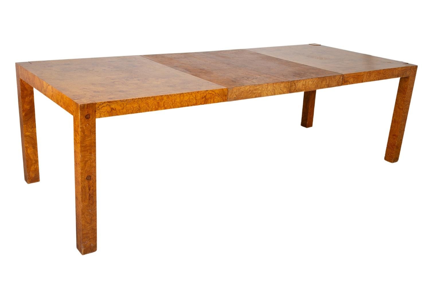 Table de salle à manger Parsons du milieu du siècle dernier dans le style de Milo Baughman en vente 6