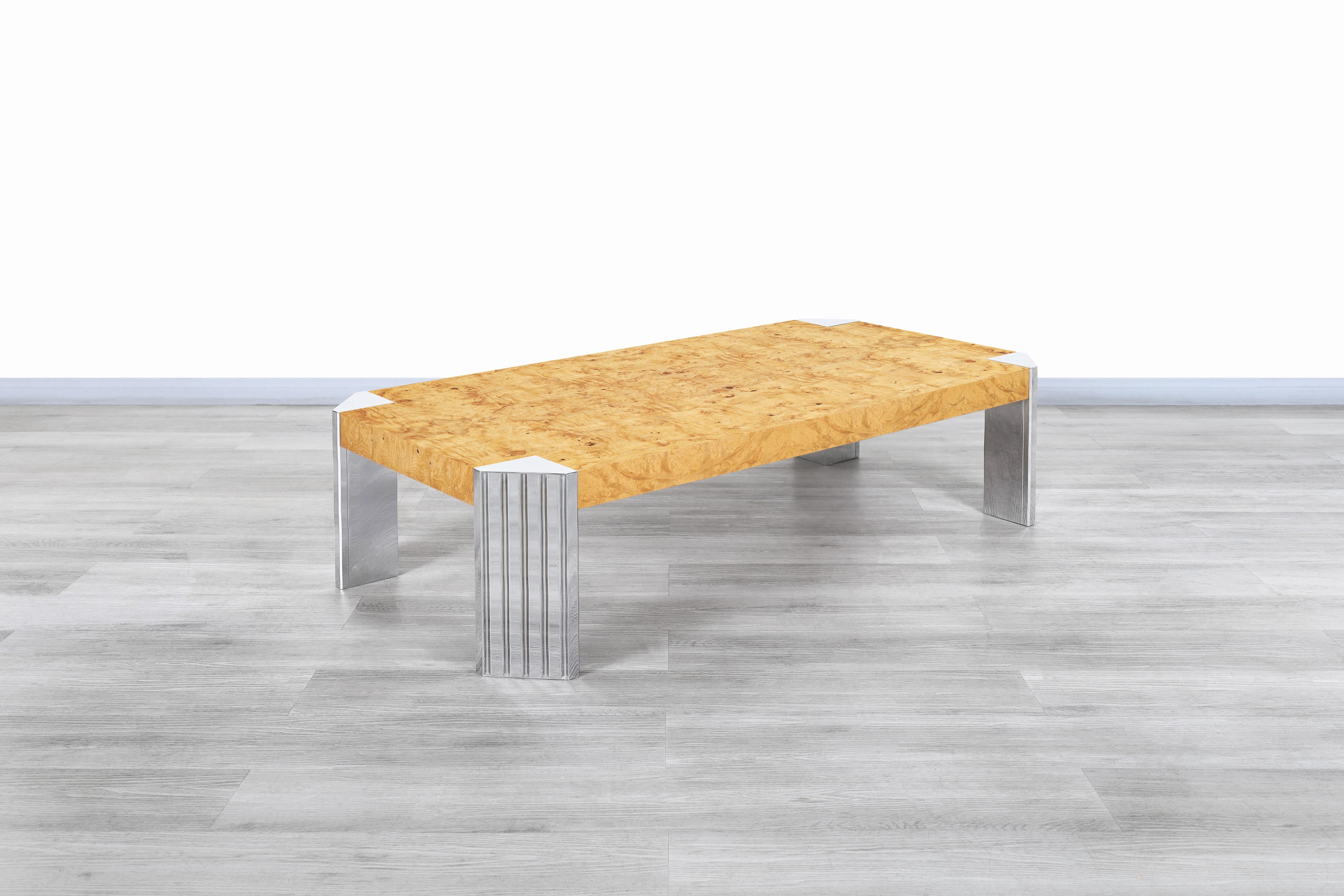 Mid-Century Burl Wood 