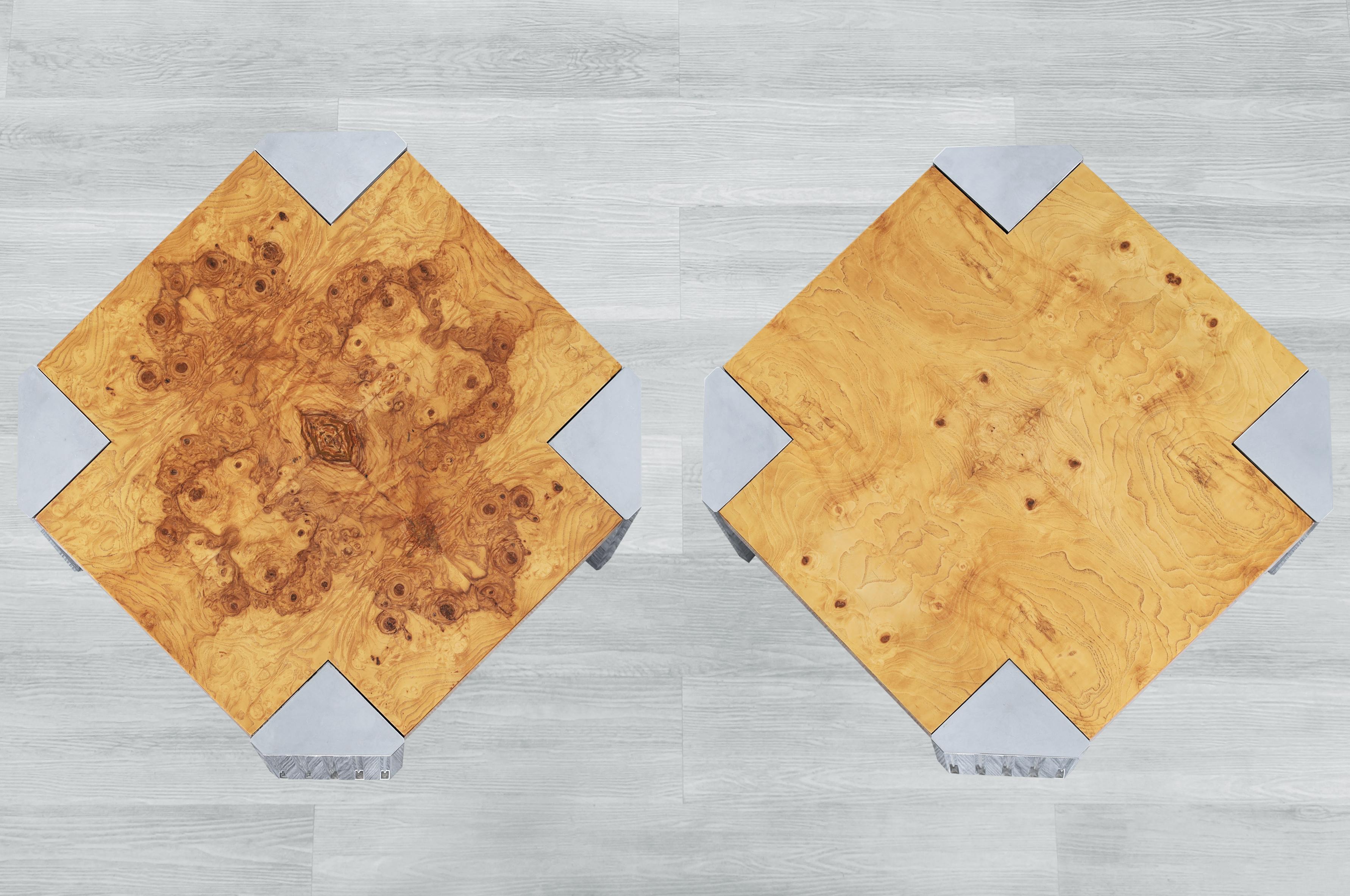 Mid-Century Burl Wood 