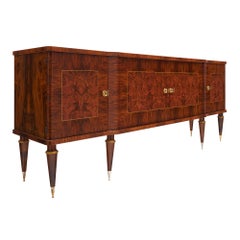 Mid-Century Burled French Buffet