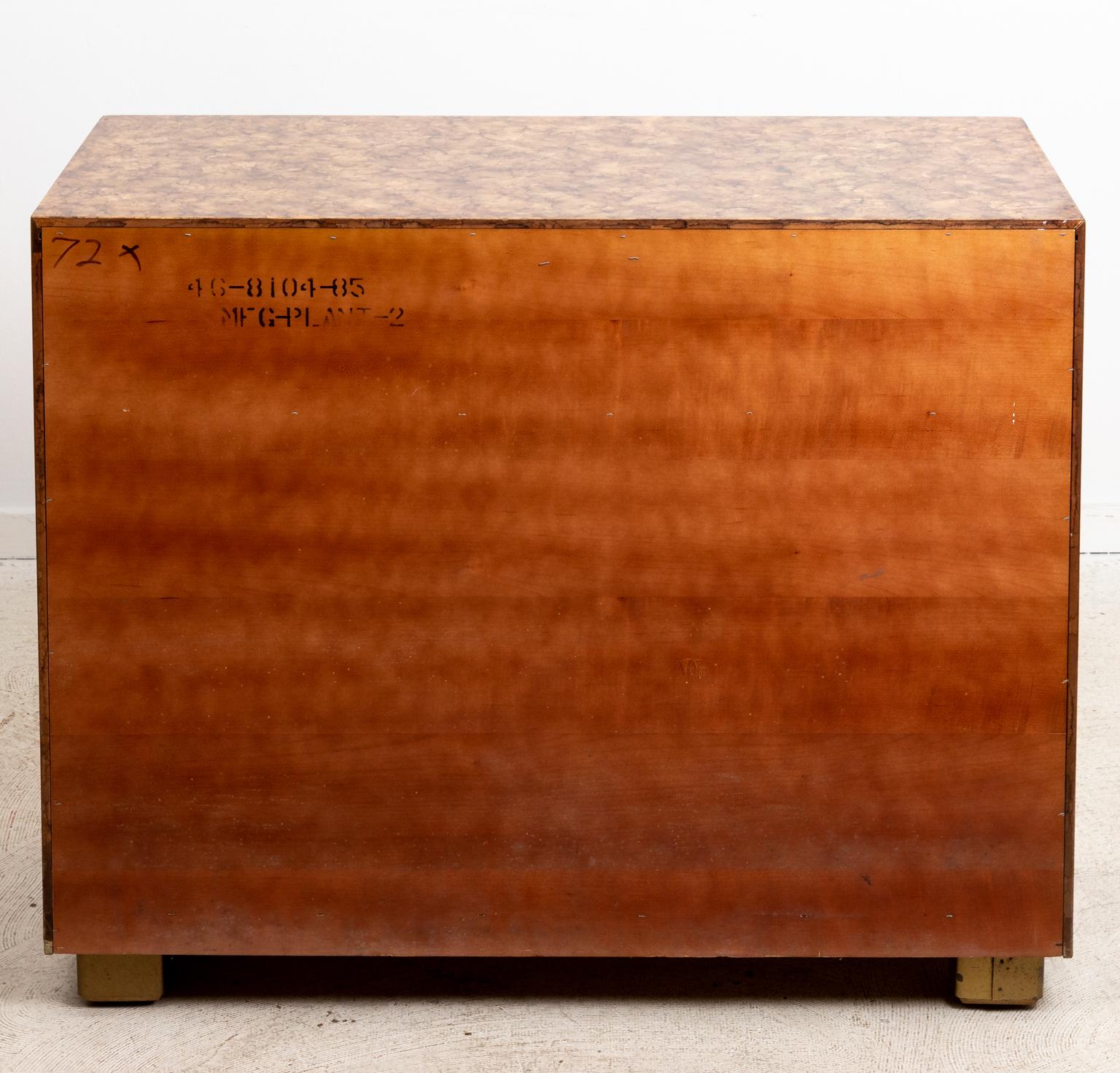 Mid-Century Modern Mid-Century Burled Walnut Cabinet