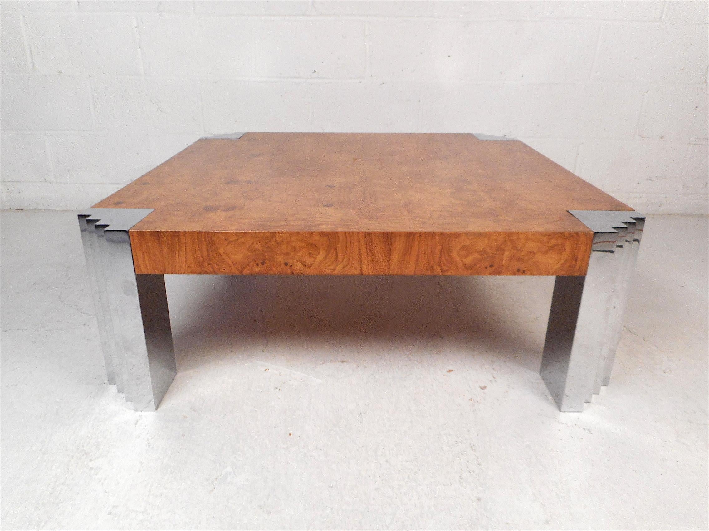 burlwood coffee table