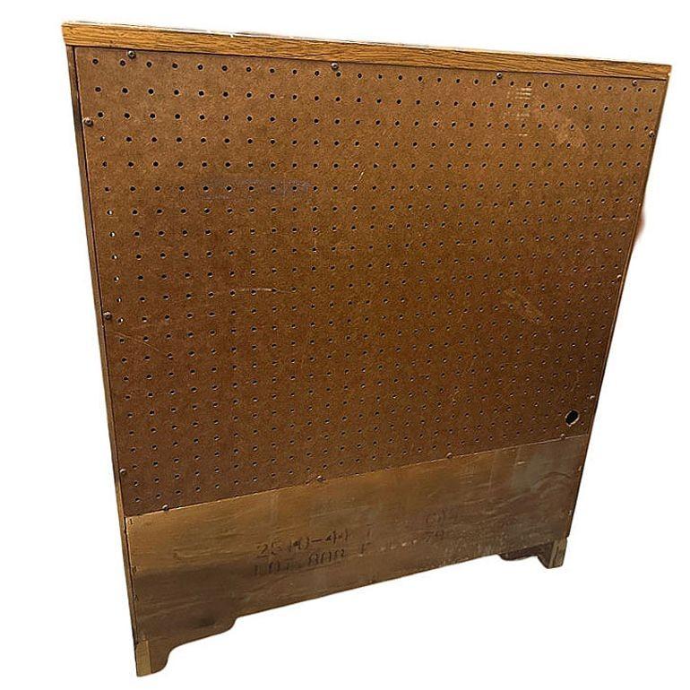 Mid Century Wurzelholz & Messing Campaigner Barschrank von Hickory 2