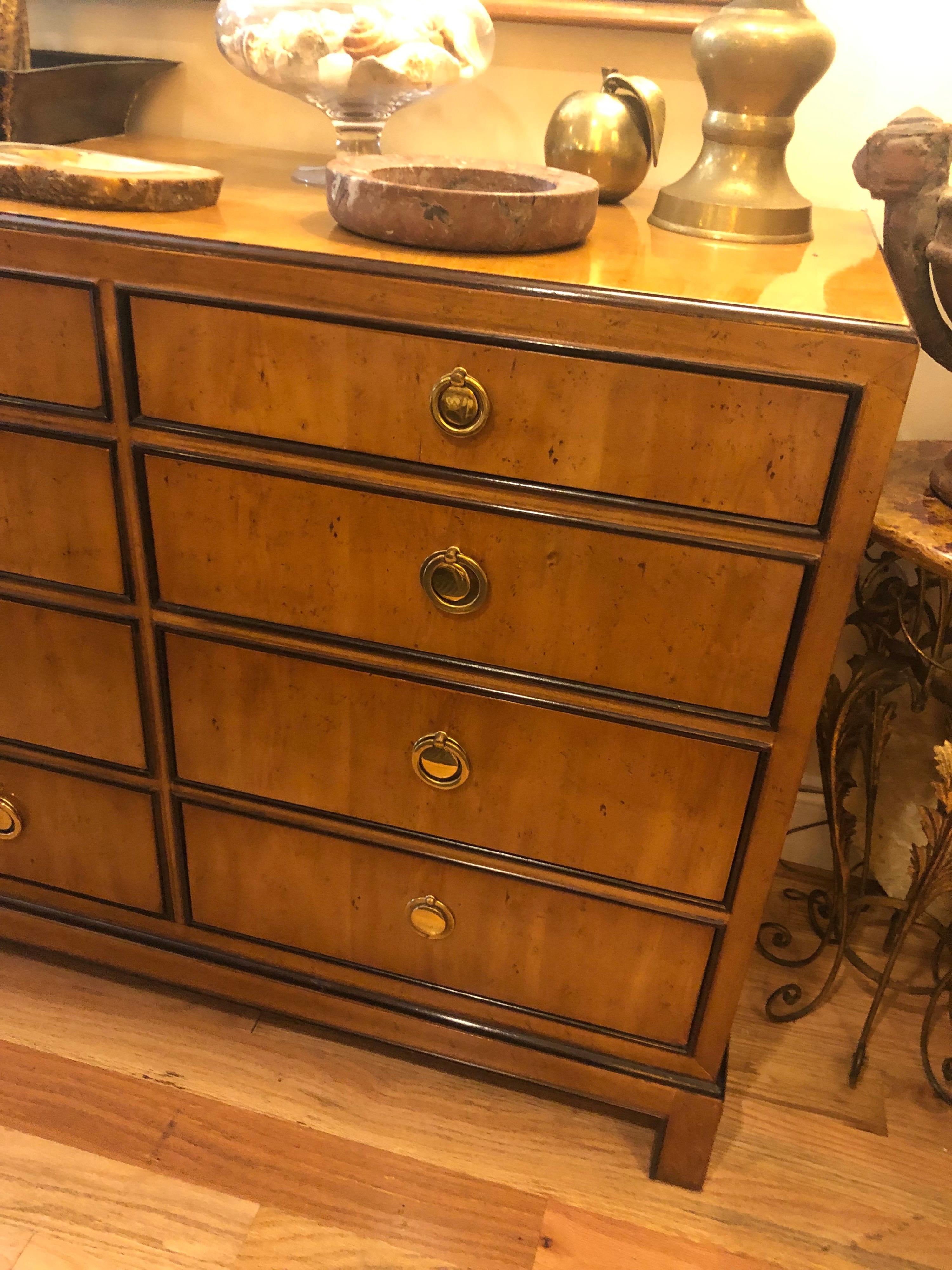 Mid Century Burlwood Drexel Heritage Dresser 5