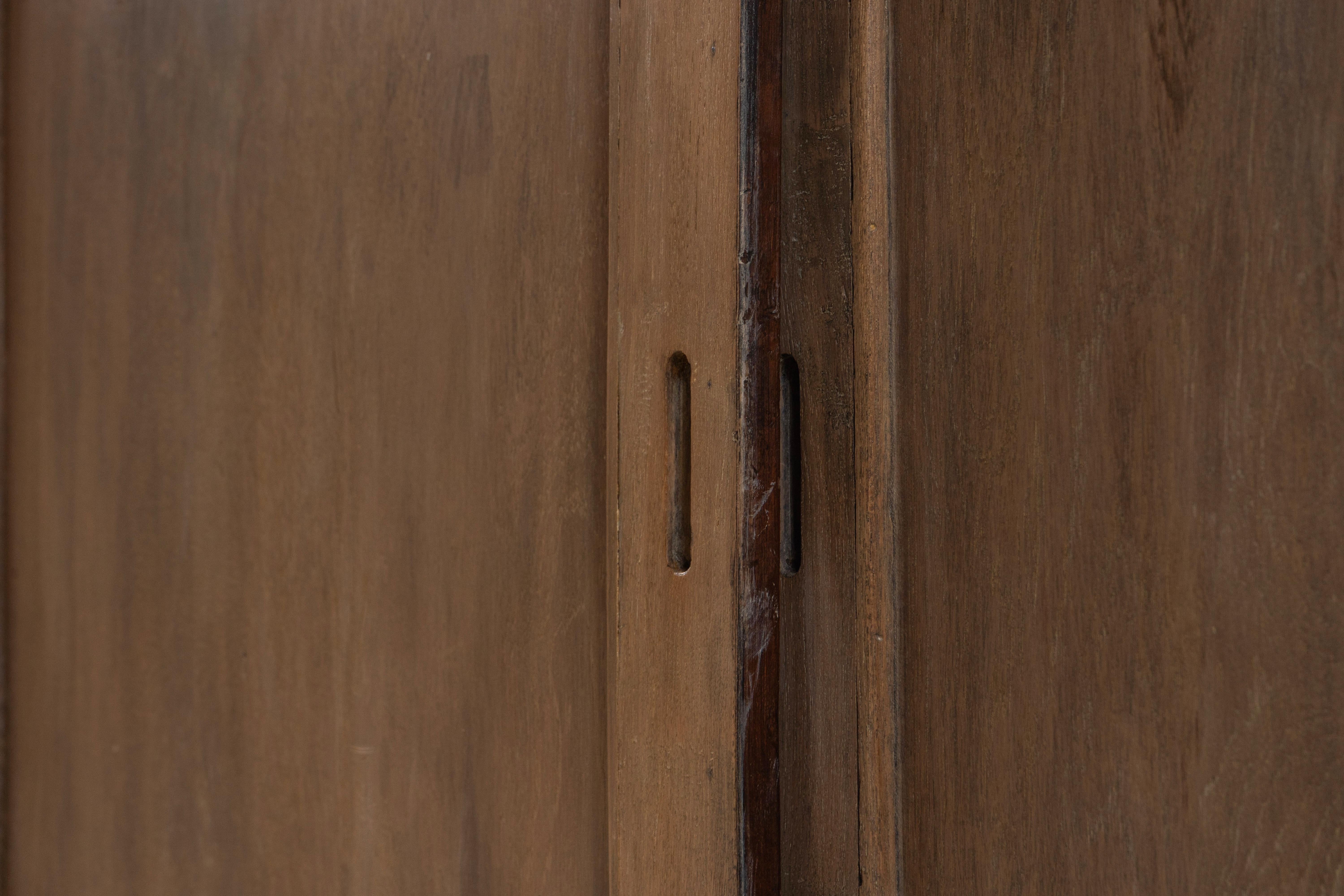 Mid-Century Burmese Colonial Teak Bookcase 6