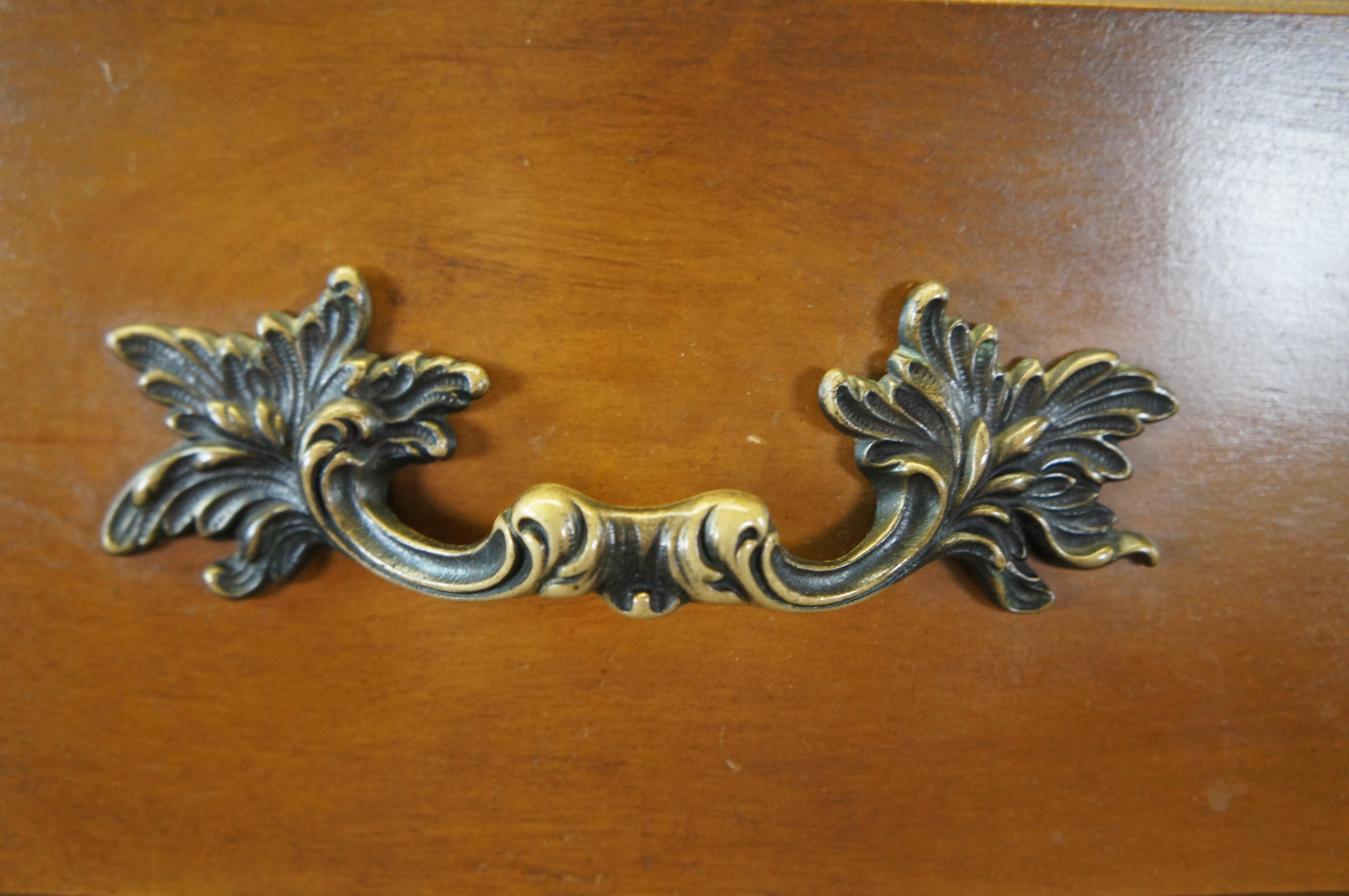 Mid Century Burns Case Goods French Provincial Walnut Double Dresser Chest 3