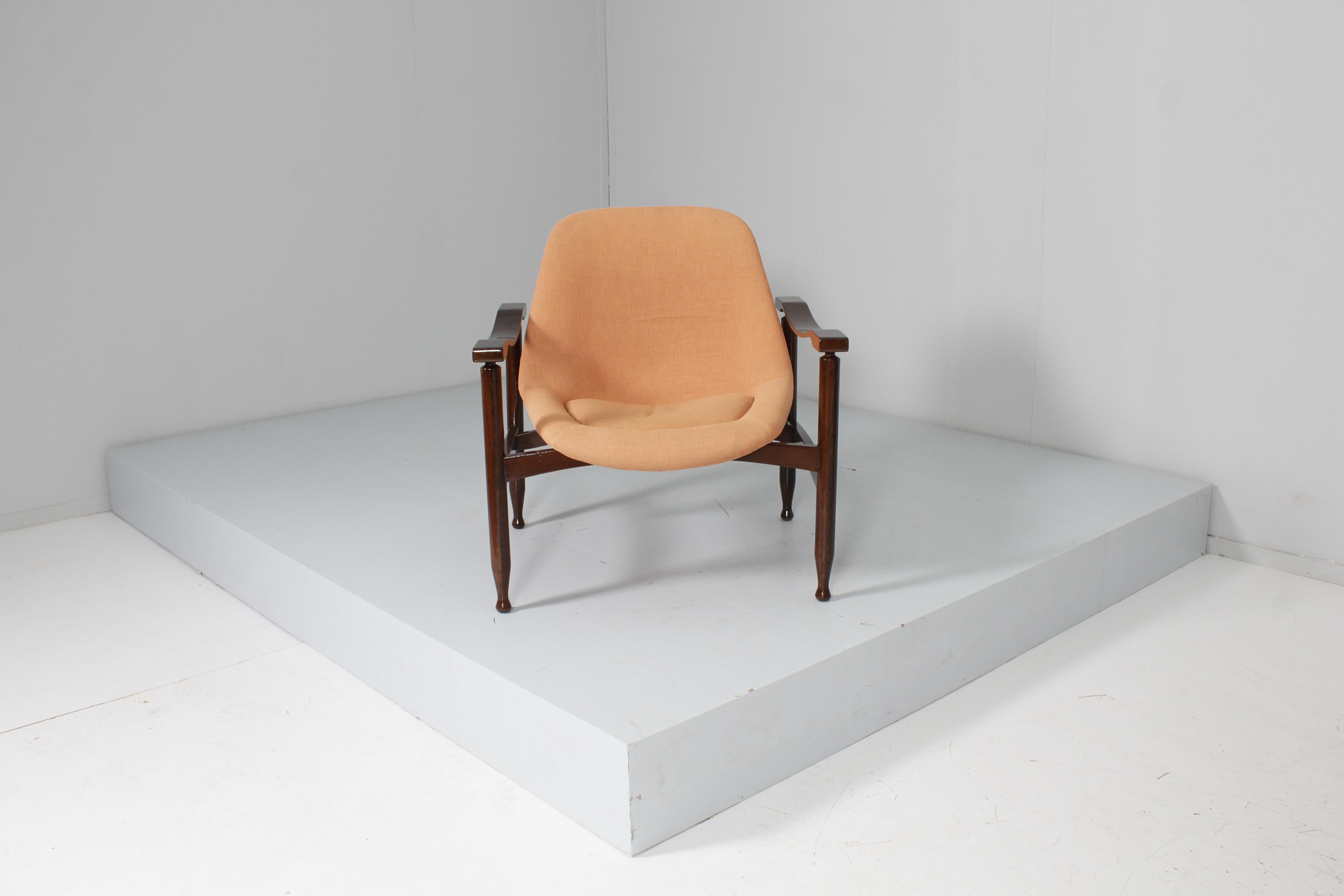 Mid-Century Busnelli Export Set of 2 Armchair + Two Seat Sofa Italy 50s 3