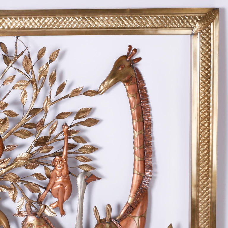 Mid Century Bustamante Garden of Eden Sculpture For Sale at 1stDibs