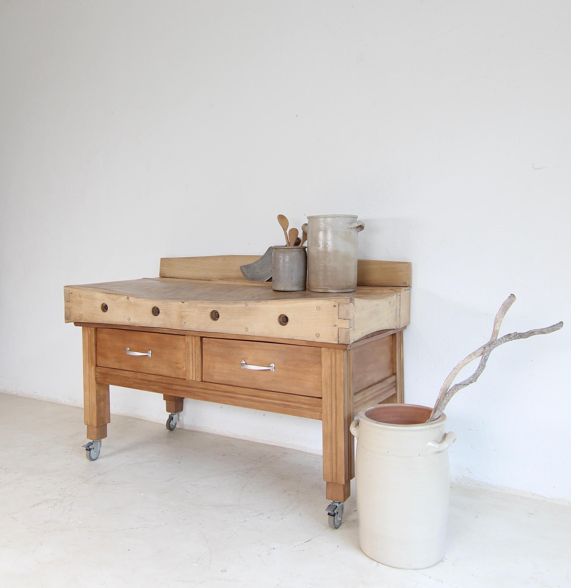 Mid-Century Modern Mid-Century Butcher´s Block For Sale